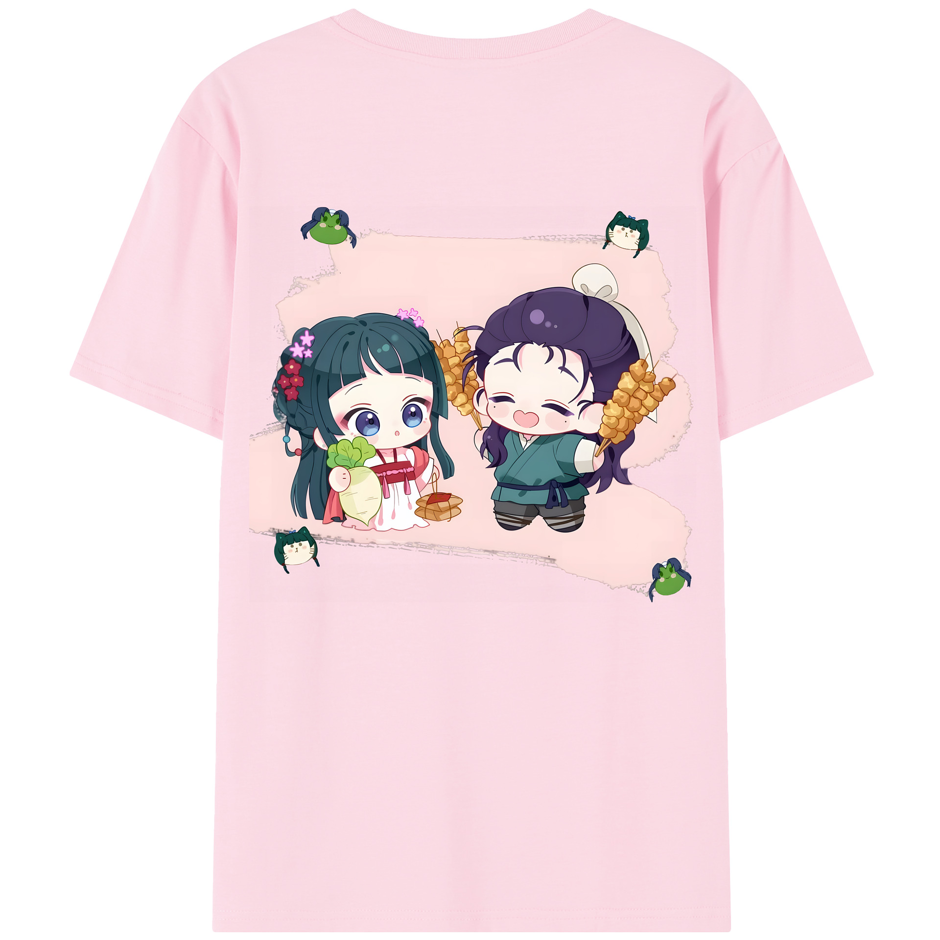 （画像用） 薬屋のひとりごと The Apothecary Diaries 綿100％半袖Tシャツ（背面プリント）
