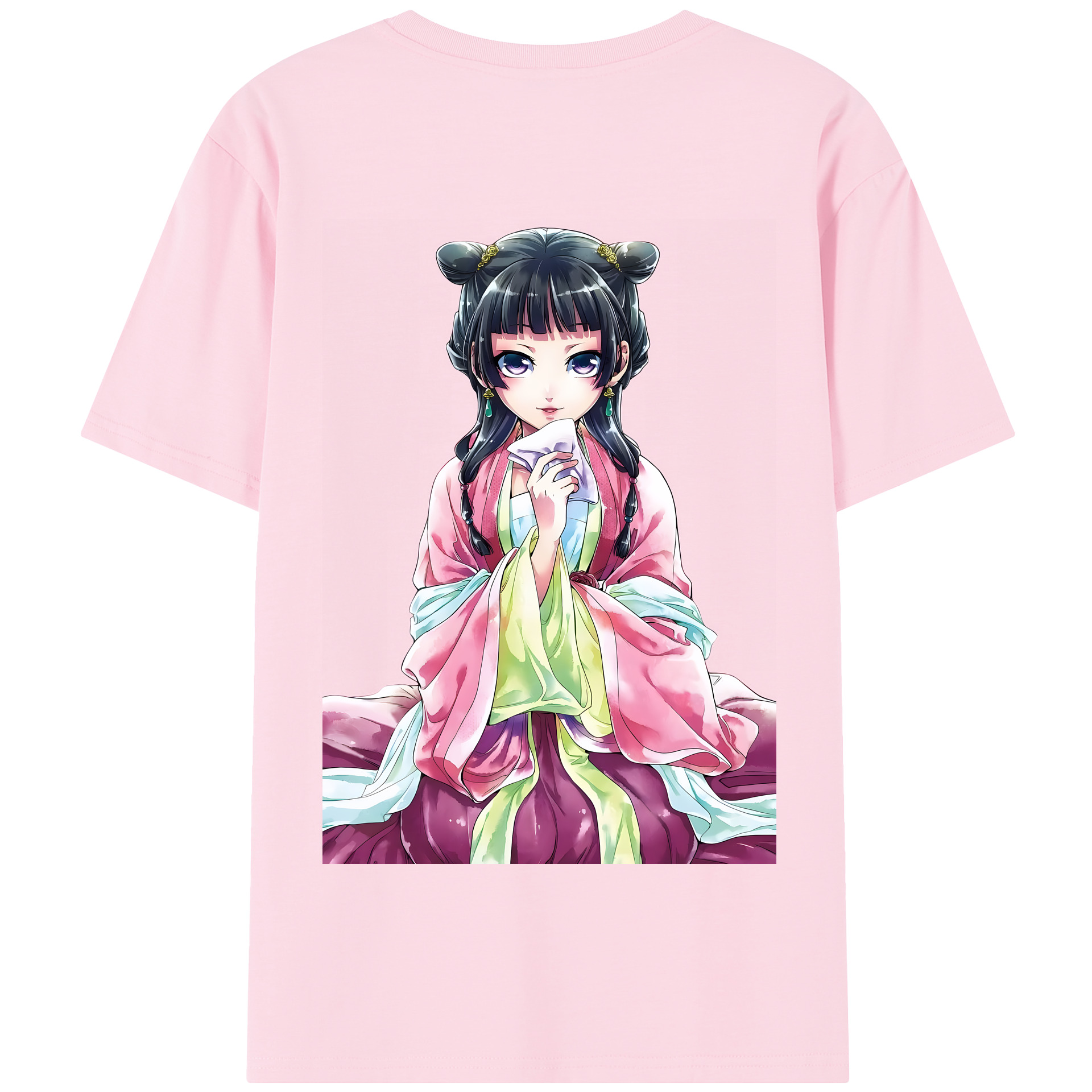 （画像用） 薬屋のひとりごと The Apothecary Diaries 綿100％半袖Tシャツ（背面プリント）