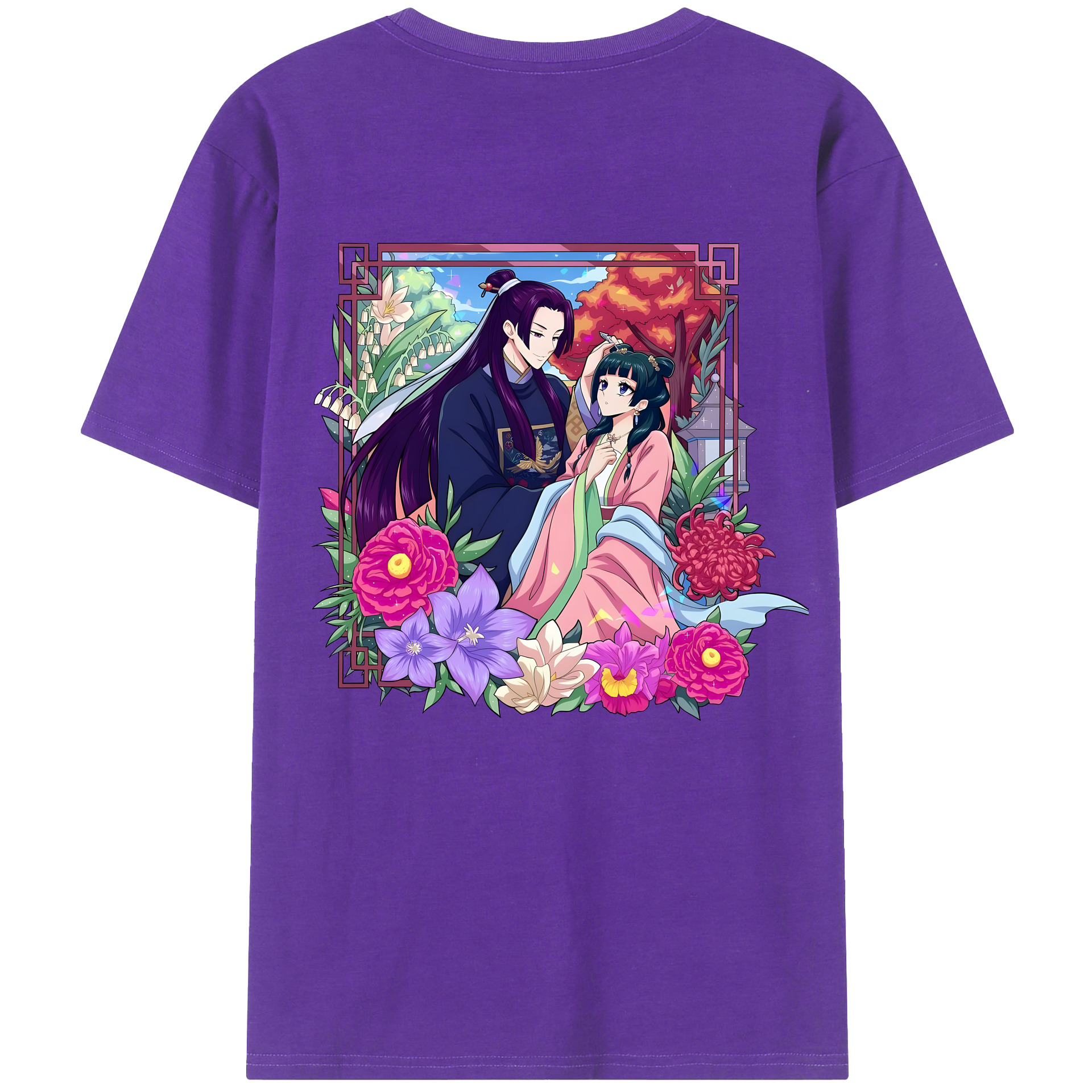 （画像用） 薬屋のひとりごと The Apothecary Diaries 綿100％半袖Tシャツ（背面プリント）