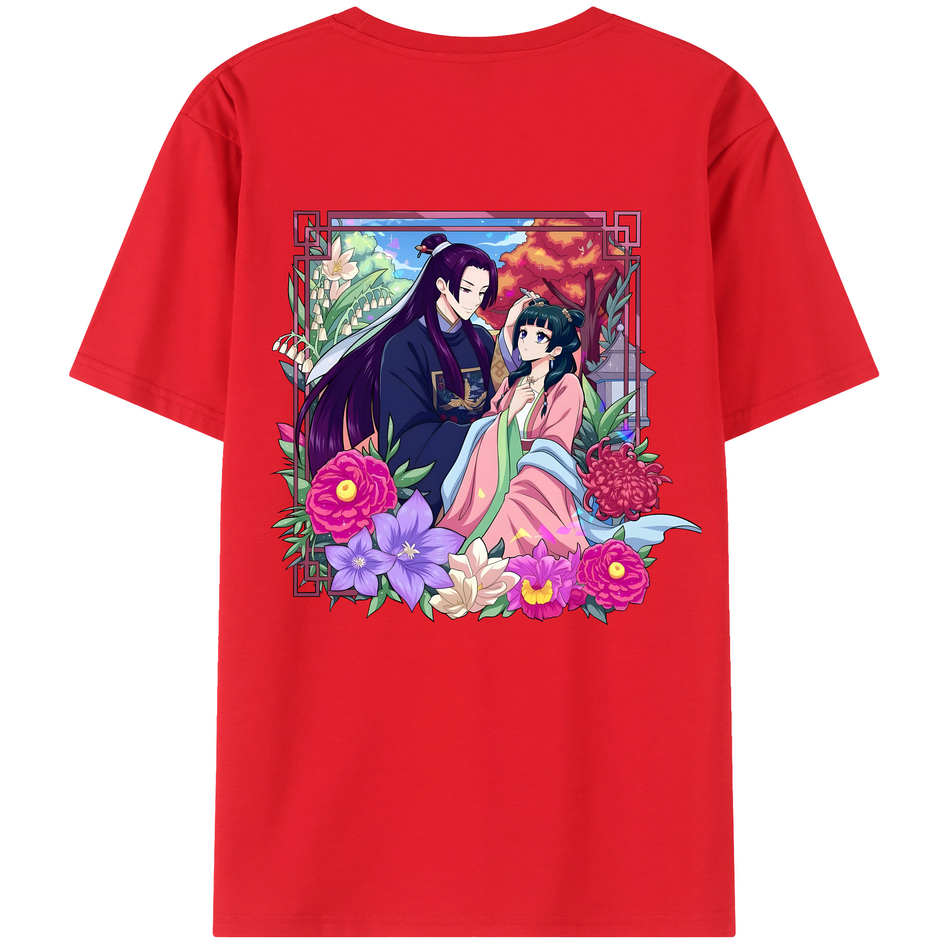 （画像用） 薬屋のひとりごと The Apothecary Diaries 綿100％半袖Tシャツ（背面プリント）