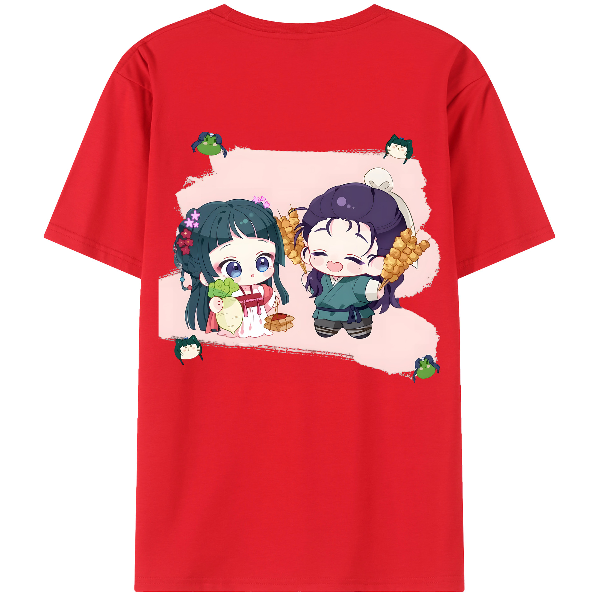 （画像用） 薬屋のひとりごと The Apothecary Diaries 綿100％半袖Tシャツ（背面プリント）