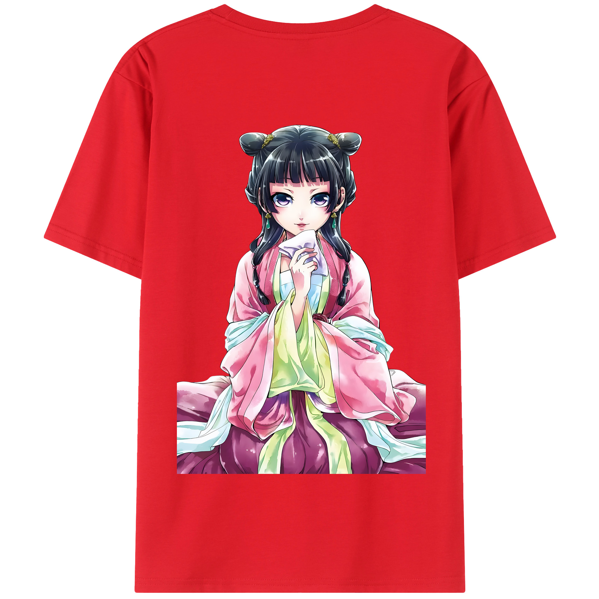 （画像用） 薬屋のひとりごと The Apothecary Diaries 綿100％半袖Tシャツ（背面プリント）