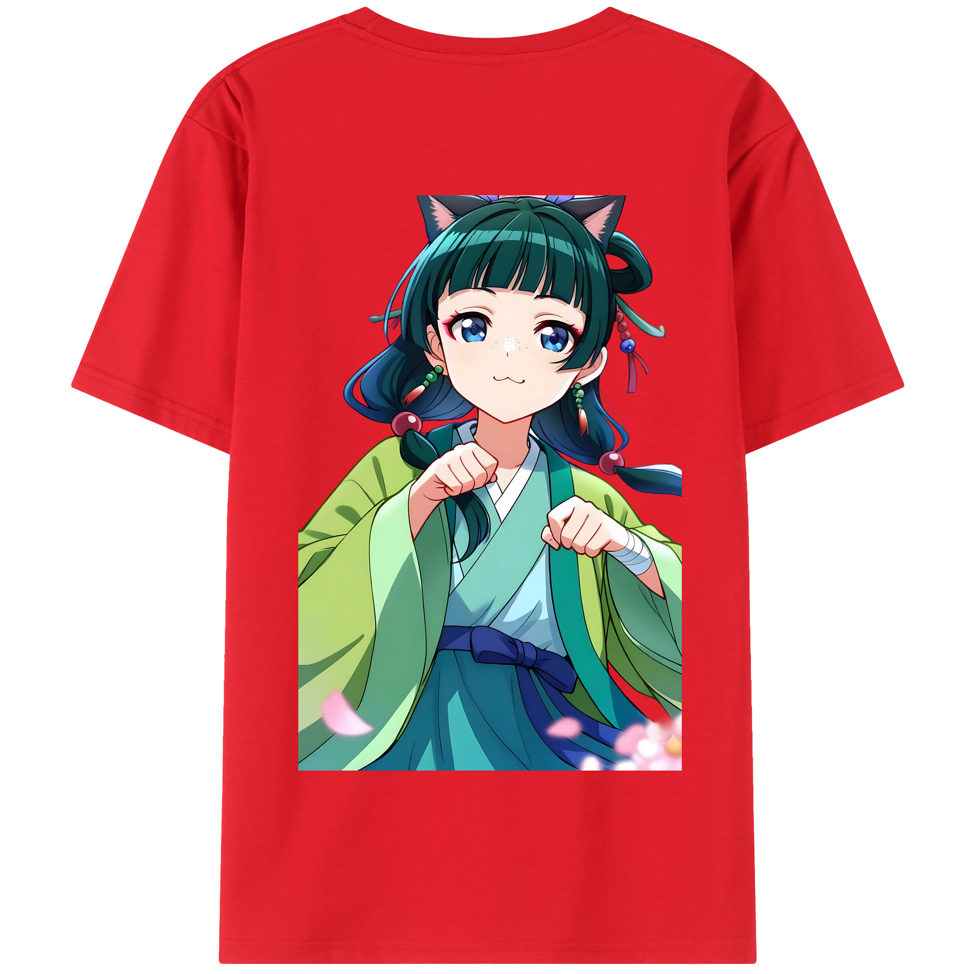 （画像用） 薬屋のひとりごと The Apothecary Diaries 綿100％半袖Tシャツ（背面プリント）