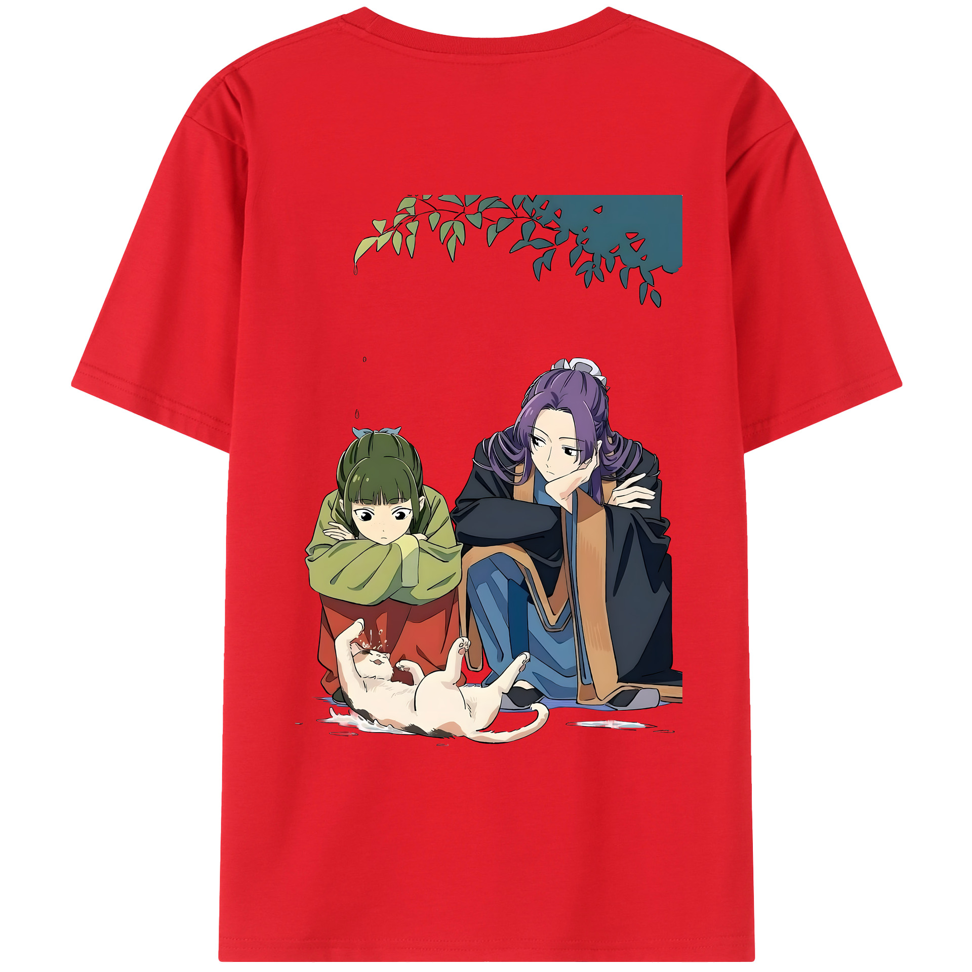 （画像用） 薬屋のひとりごと The Apothecary Diaries 綿100％半袖Tシャツ（背面プリント）