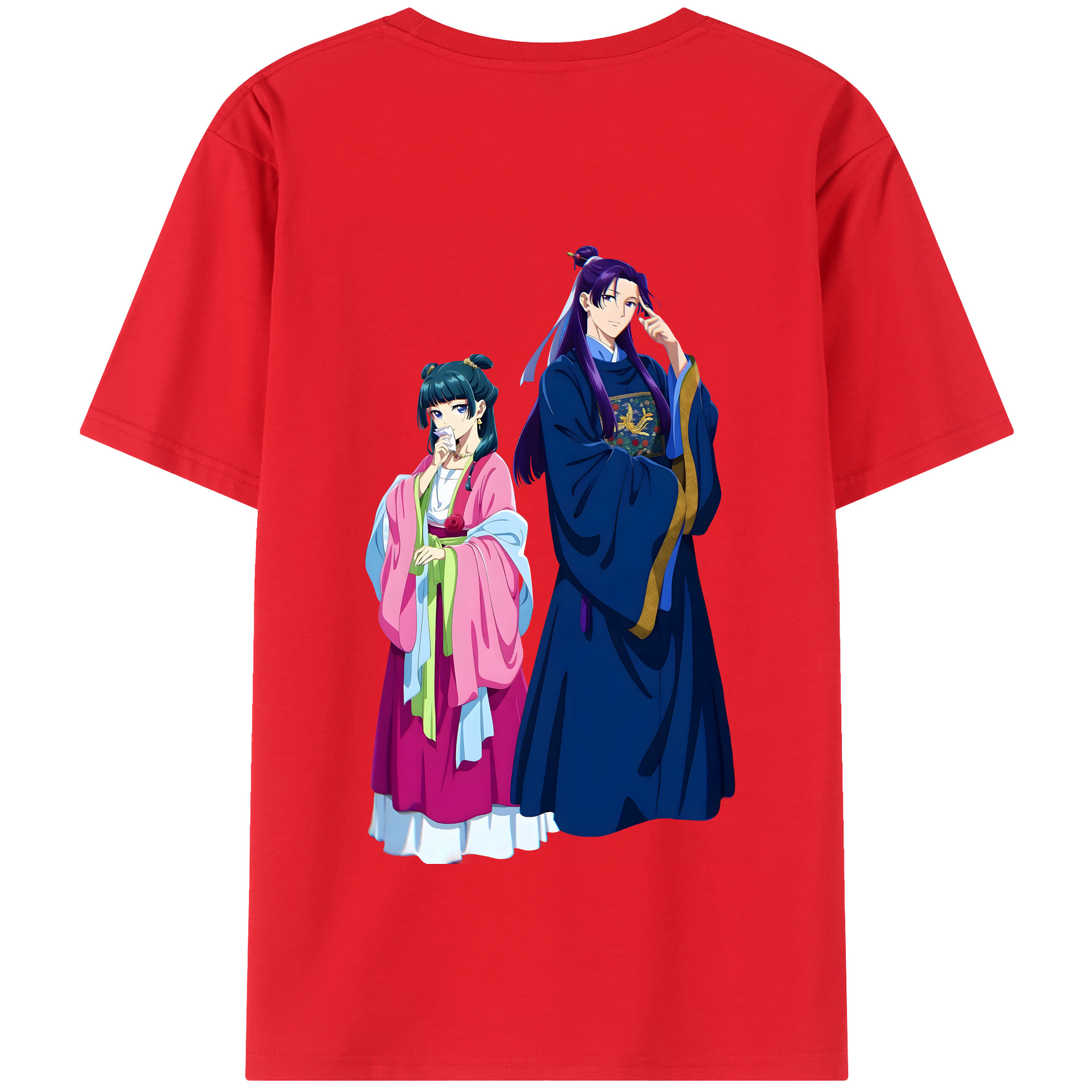 （画像用） 薬屋のひとりごと The Apothecary Diaries 綿100％半袖Tシャツ（背面プリント）