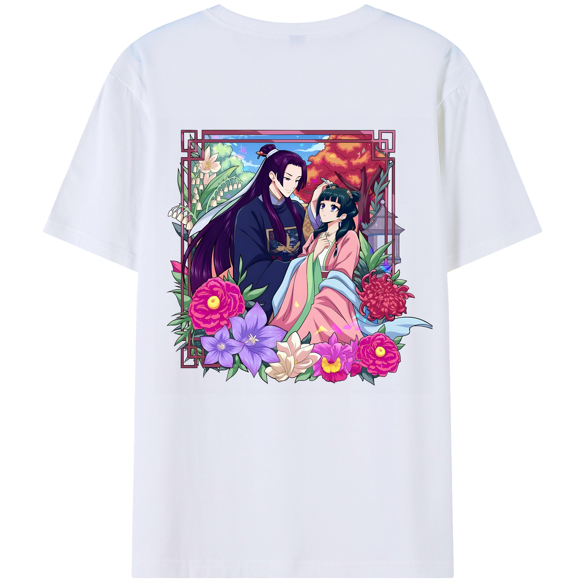 （画像用） 薬屋のひとりごと The Apothecary Diaries 綿100％半袖Tシャツ（背面プリント）