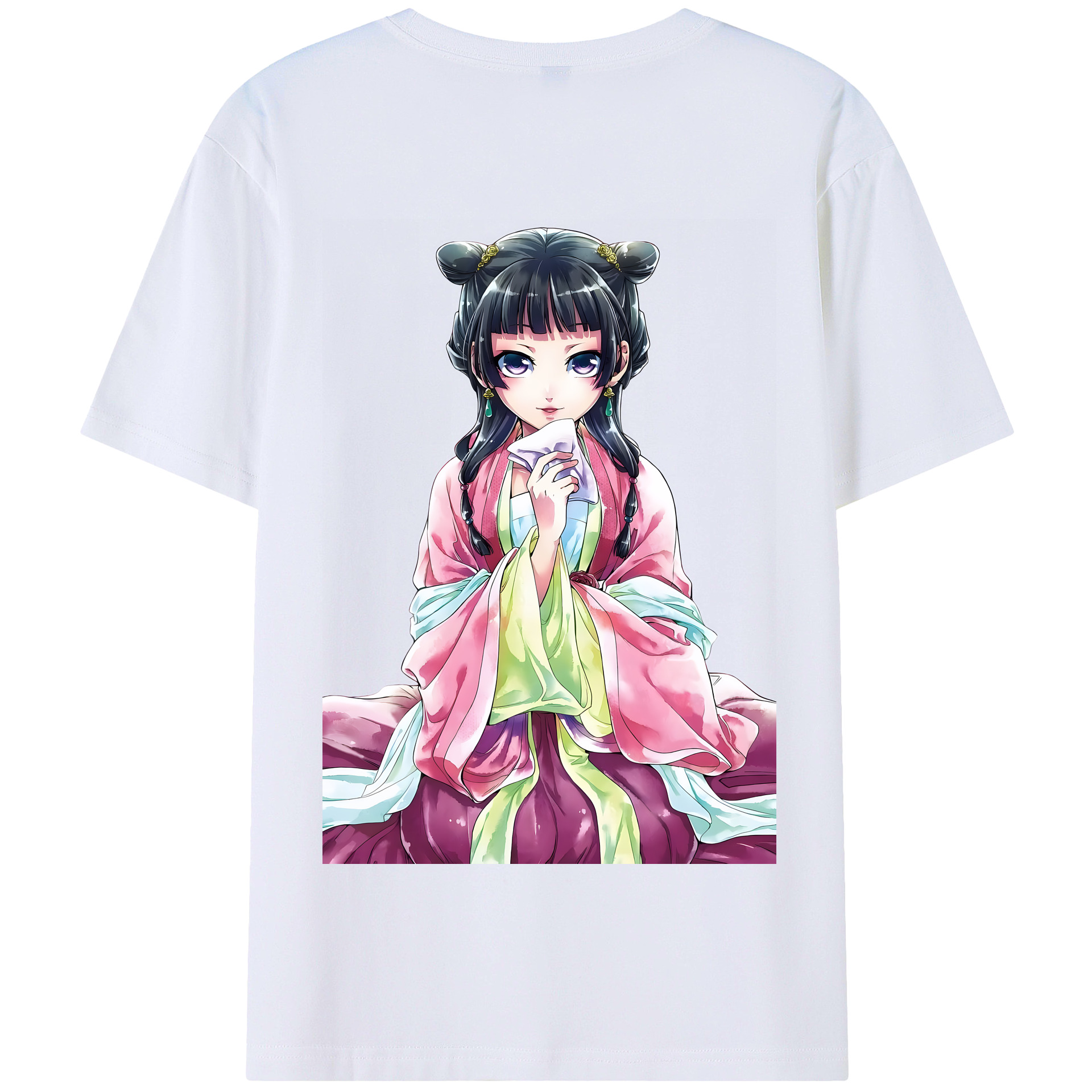 （画像用） 薬屋のひとりごと The Apothecary Diaries 綿100％半袖Tシャツ（背面プリント）
