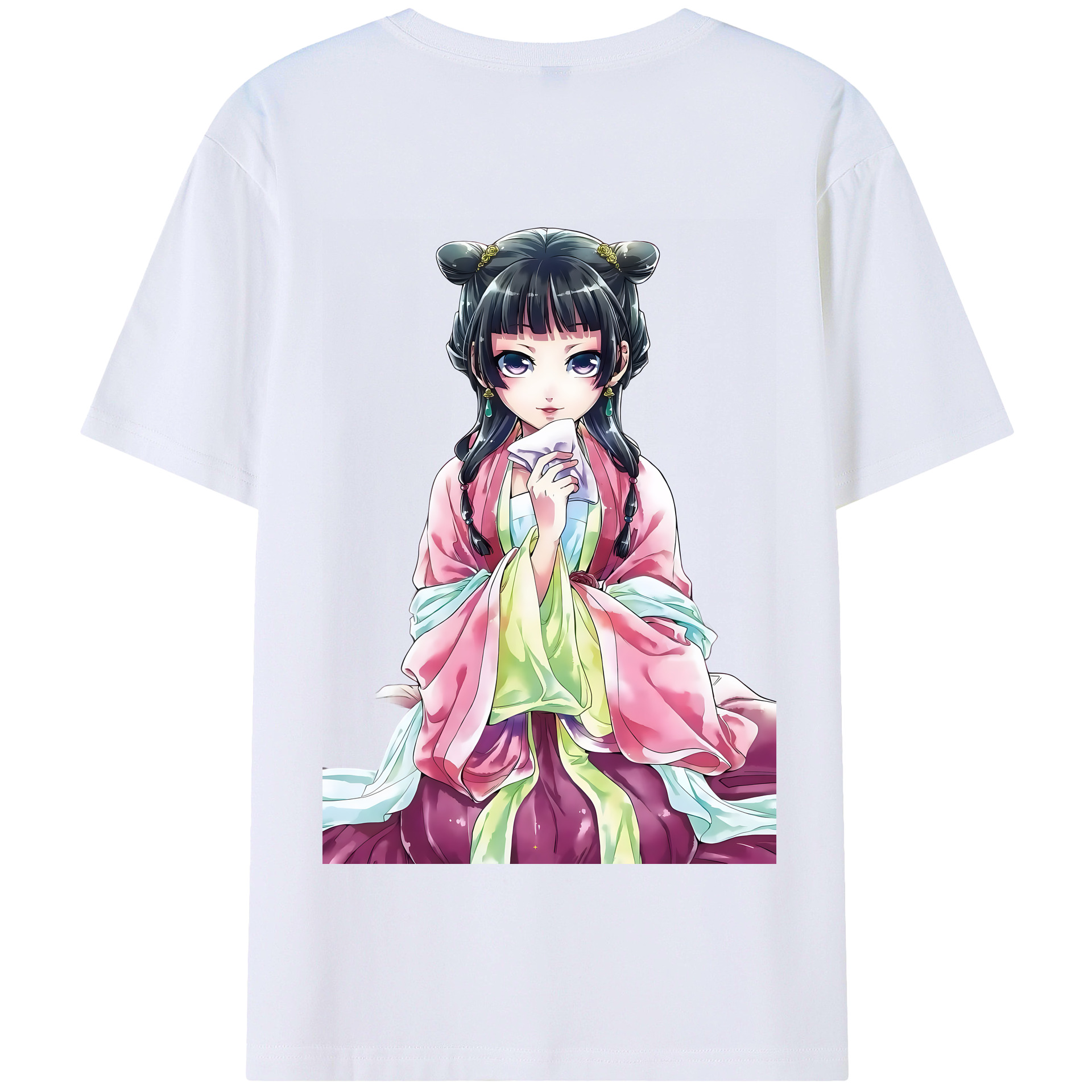 （画像用） 薬屋のひとりごと The Apothecary Diaries 綿100％半袖Tシャツ（背面プリント）