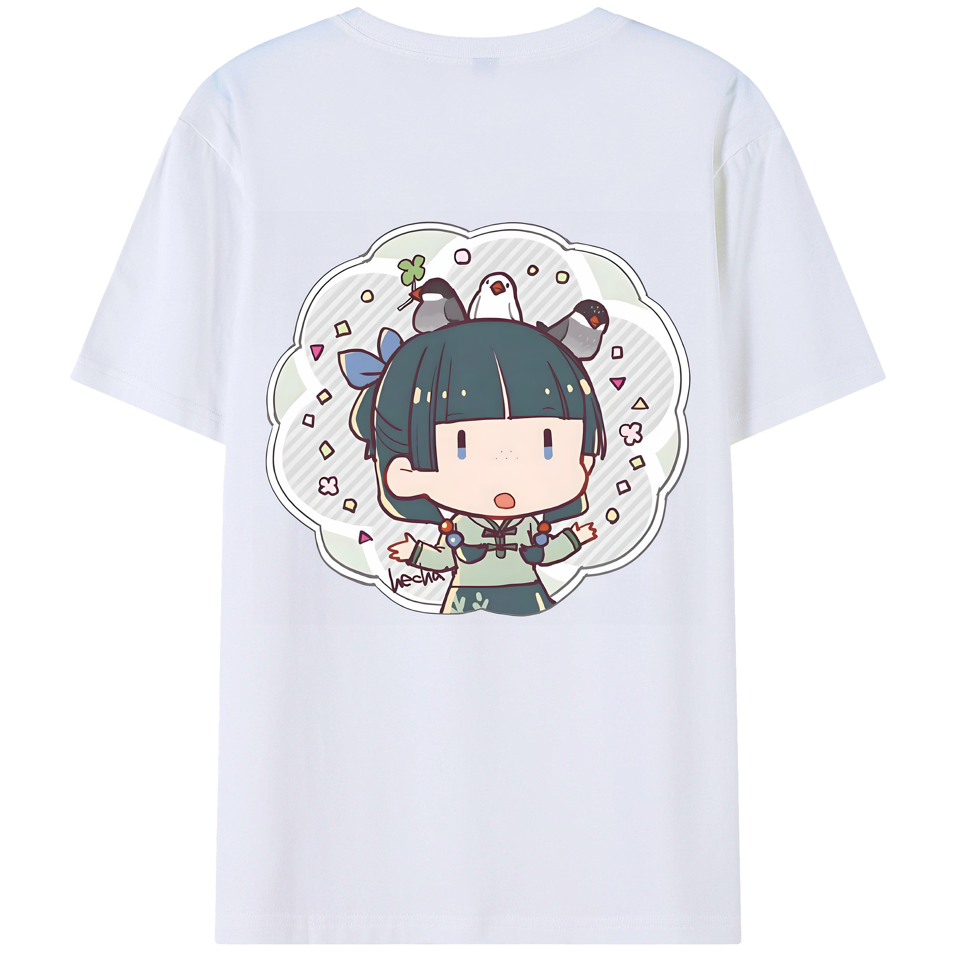 （画像用） 薬屋のひとりごと The Apothecary Diaries 綿100％半袖Tシャツ（背面プリント）