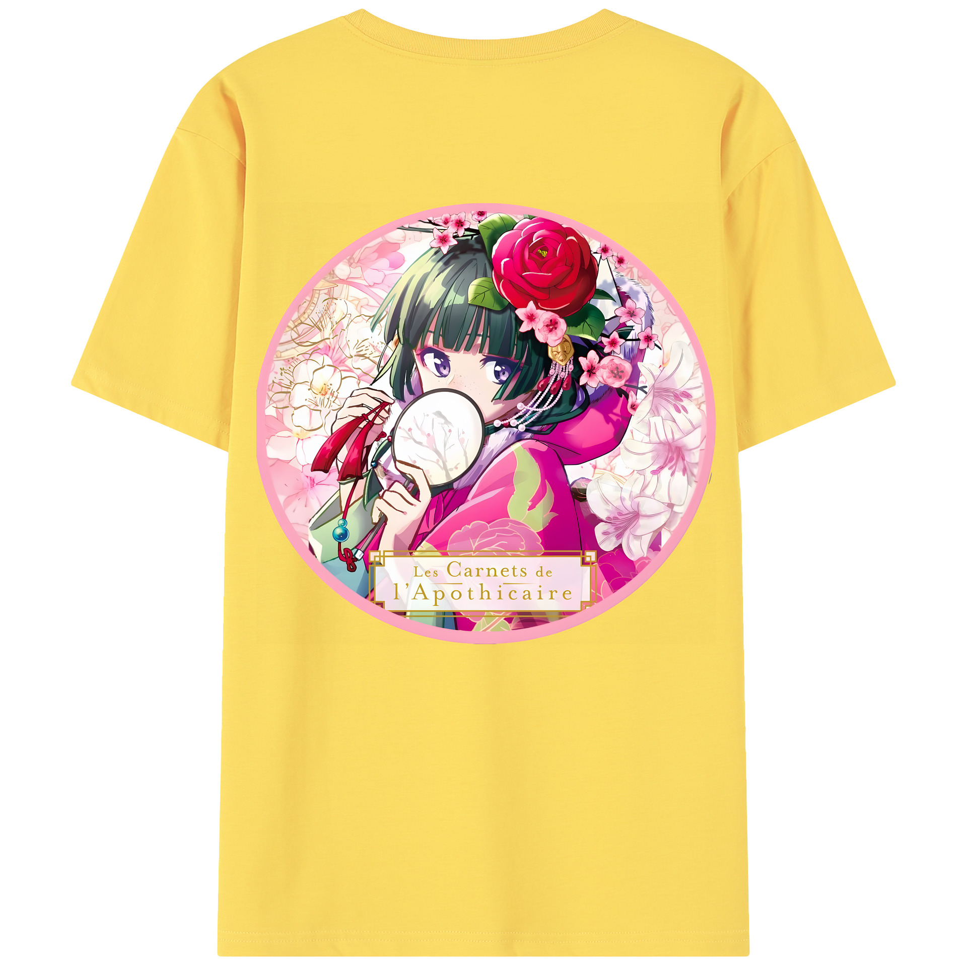 （画像用） 薬屋のひとりごと The Apothecary Diaries 綿100％半袖Tシャツ（背面プリント）
