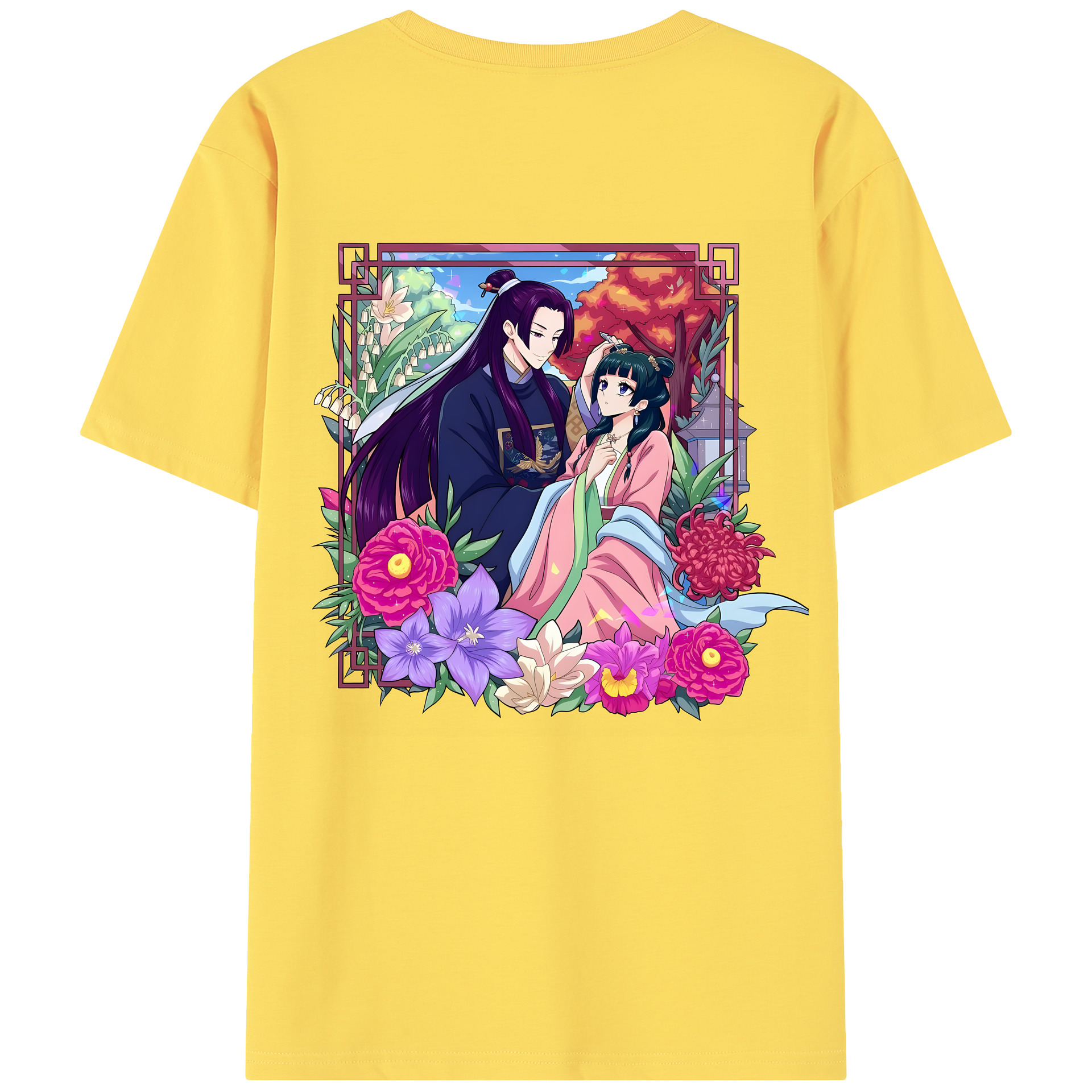 （画像用） 薬屋のひとりごと The Apothecary Diaries 綿100％半袖Tシャツ（背面プリント）