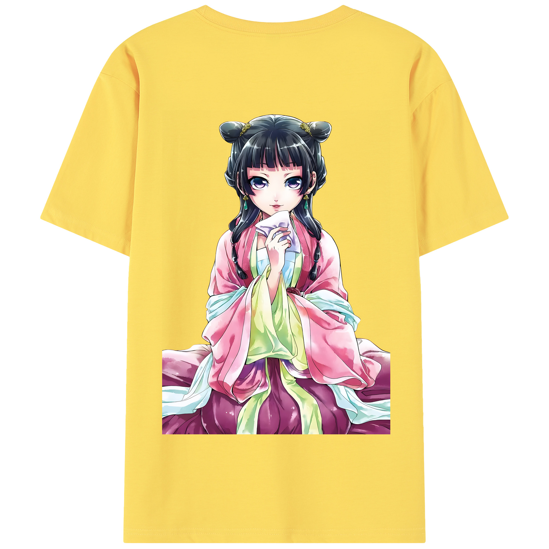（画像用） 薬屋のひとりごと The Apothecary Diaries 綿100％半袖Tシャツ（背面プリント）