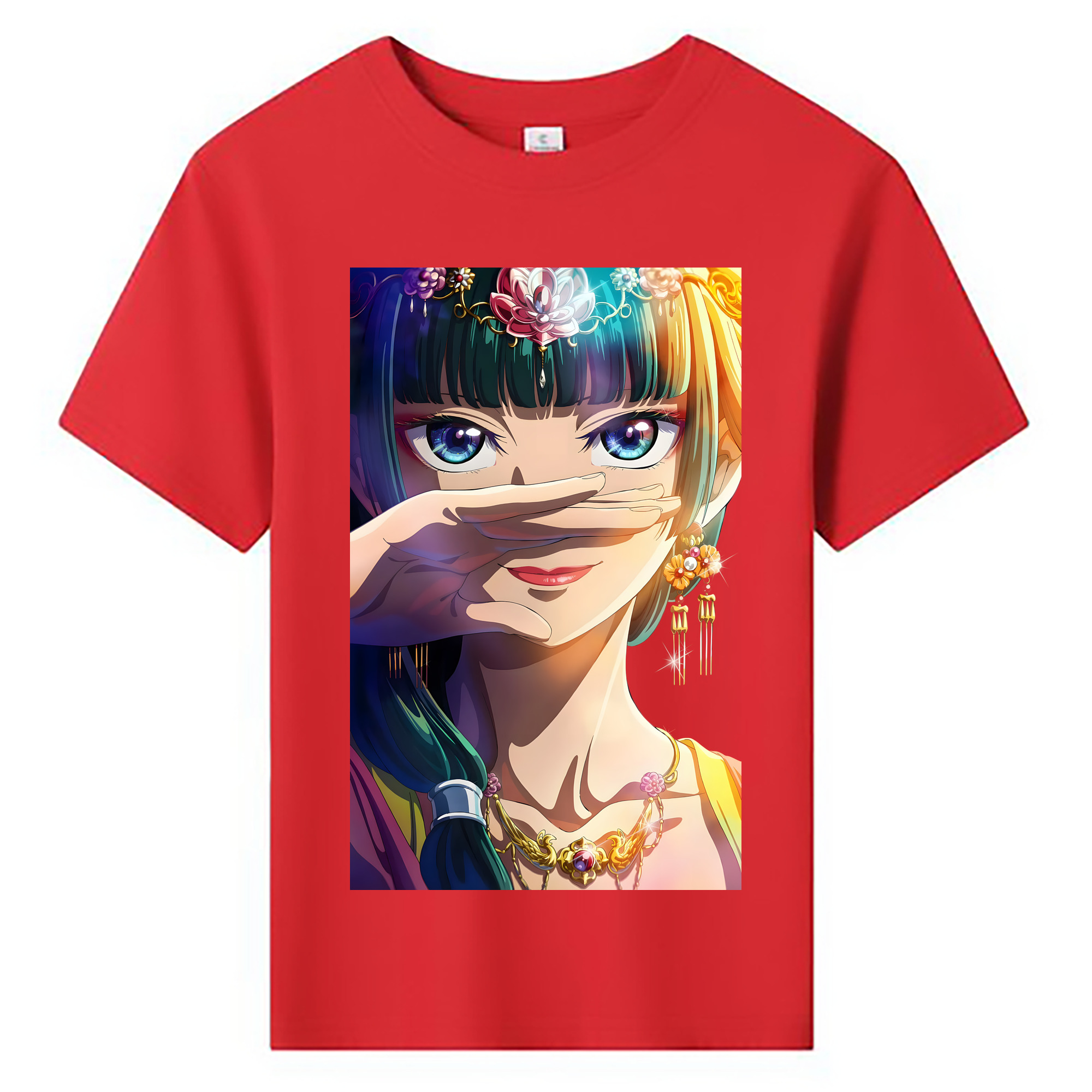 （画像用） 薬屋のひとりごと The Apothecary Diaries 綿100％キッズTシャツ（フロントプリント）