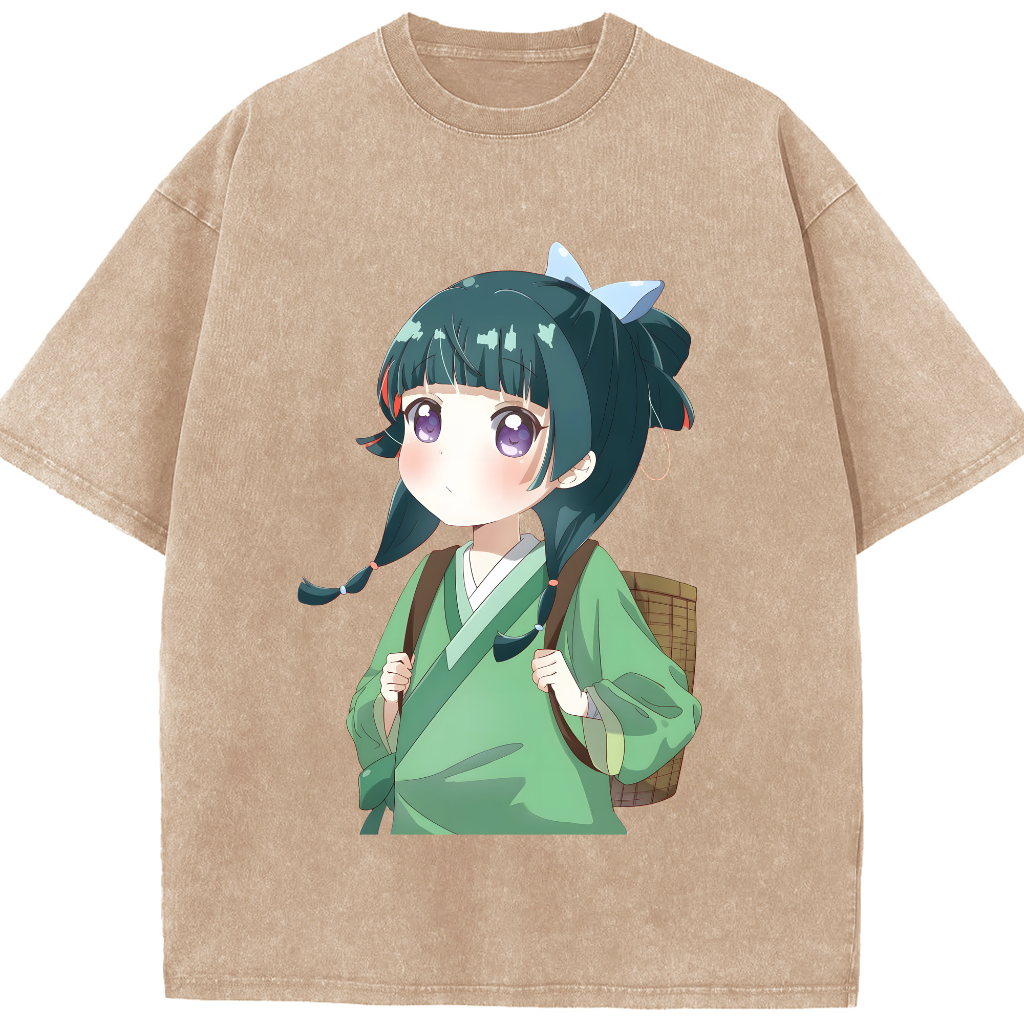 （画像用） 薬屋のひとりごと The Apothecary Diaries 綿100% ヴィンテージ風 半袖Tシャツ（フロントプリント）
