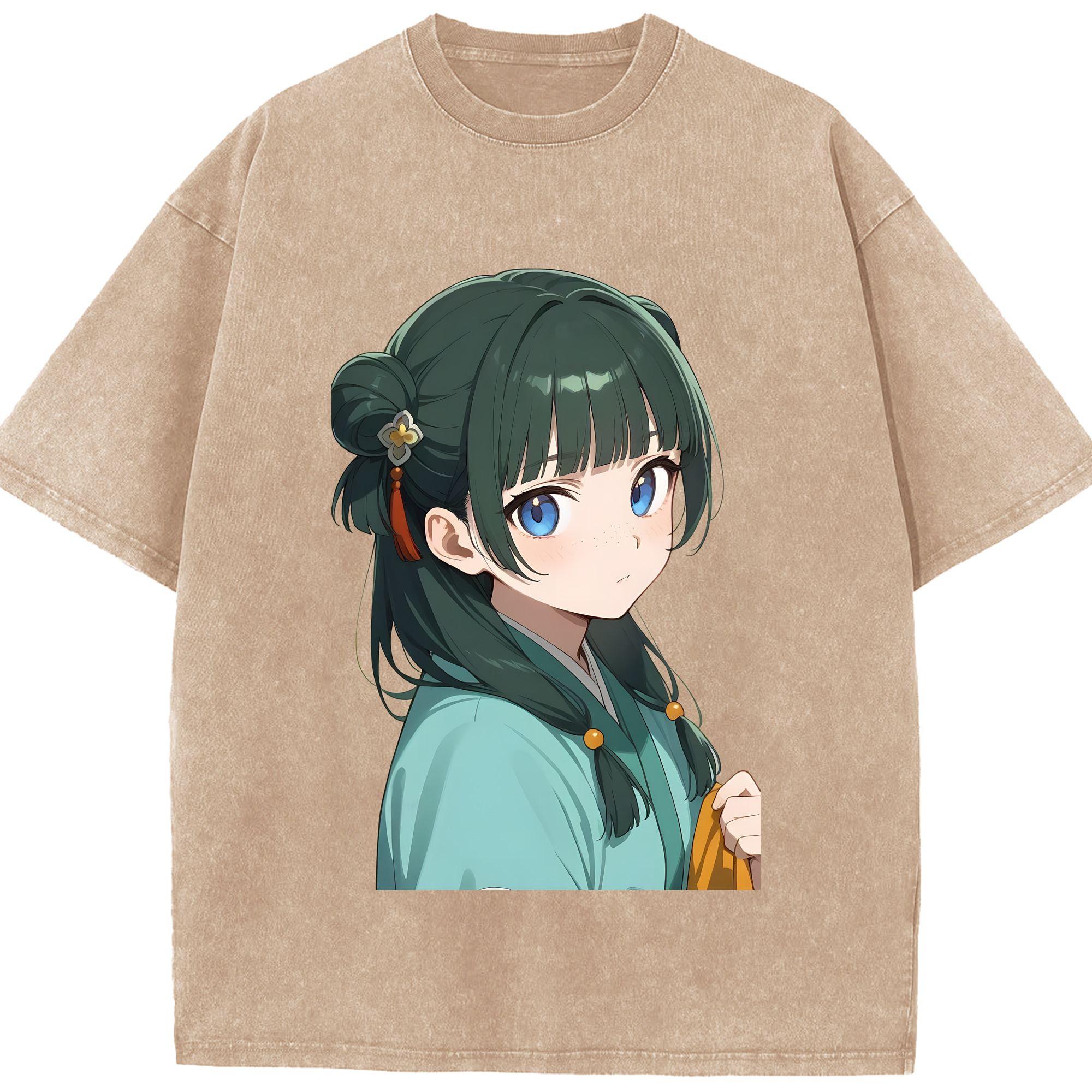 （画像用） 薬屋のひとりごと The Apothecary Diaries 綿100% ヴィンテージ風 半袖Tシャツ（フロントプリント）