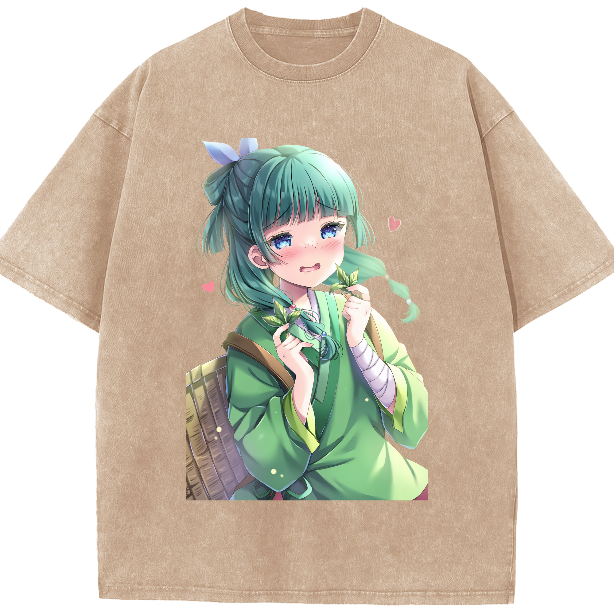 （画像用） 薬屋のひとりごと The Apothecary Diaries 綿100% ヴィンテージ風 半袖Tシャツ（フロントプリント）