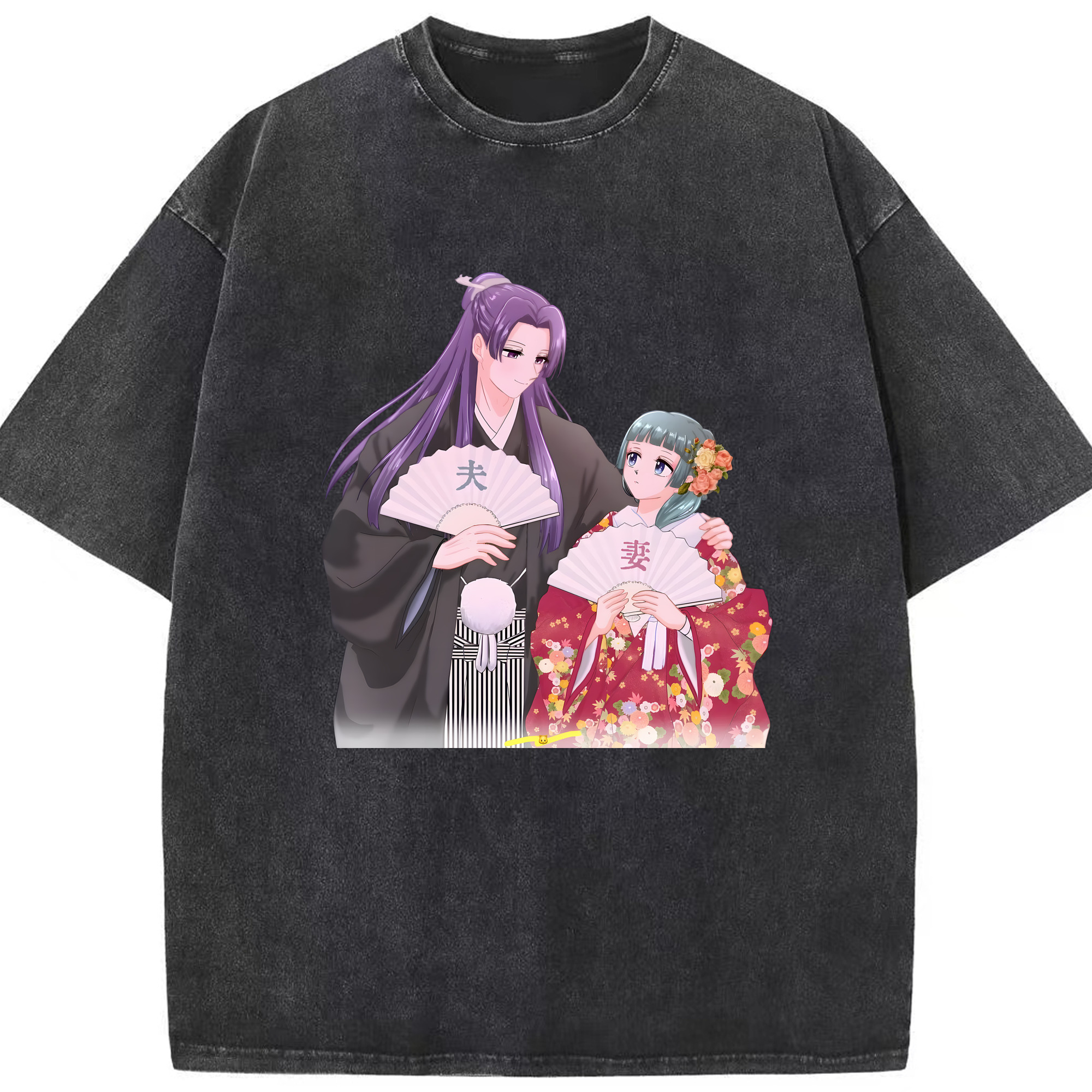 （画像用） 薬屋のひとりごと The Apothecary Diaries 綿100% ヴィンテージ風 半袖Tシャツ（フロントプリント）