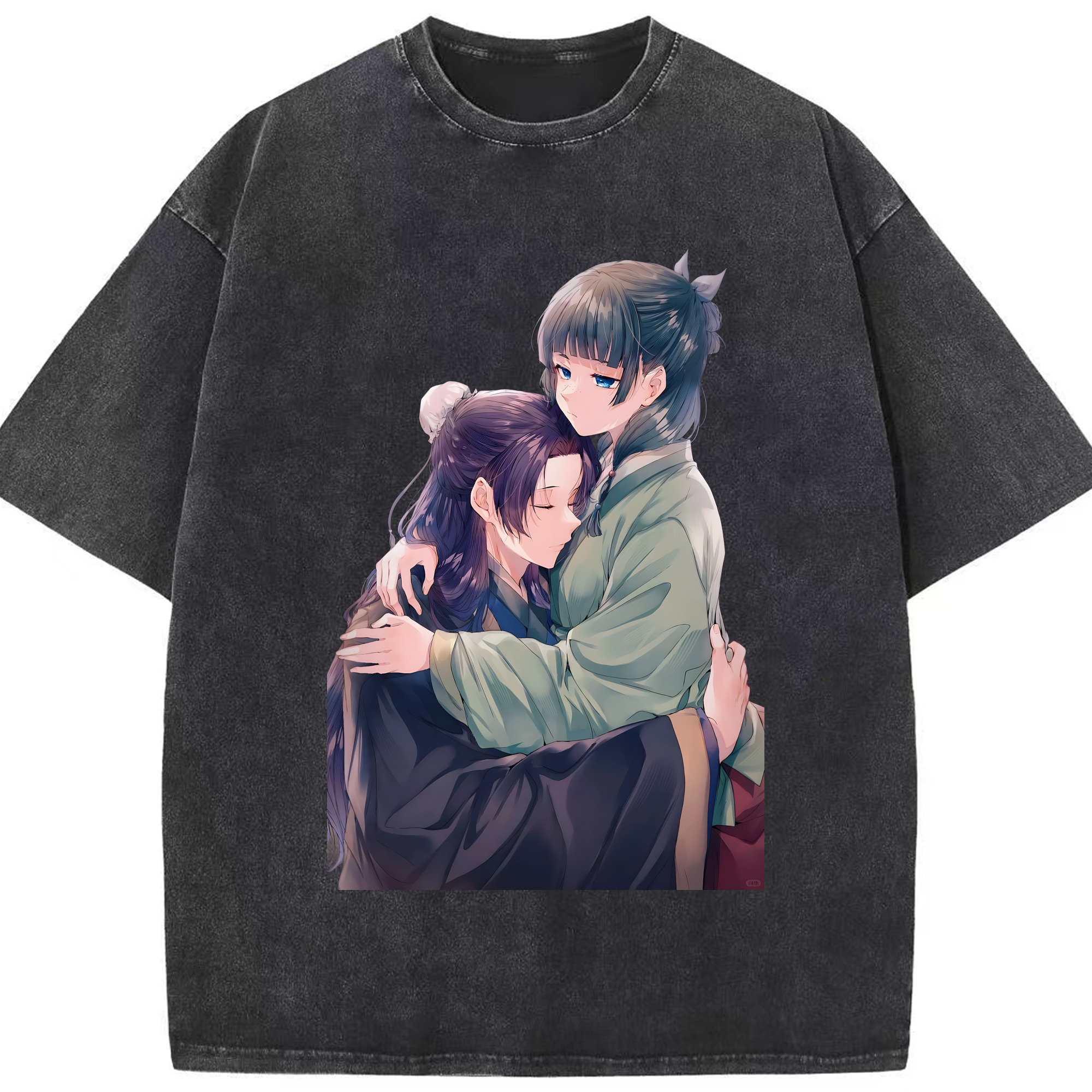 （画像用） 薬屋のひとりごと The Apothecary Diaries 綿100% ヴィンテージ風 半袖Tシャツ（フロントプリント）
