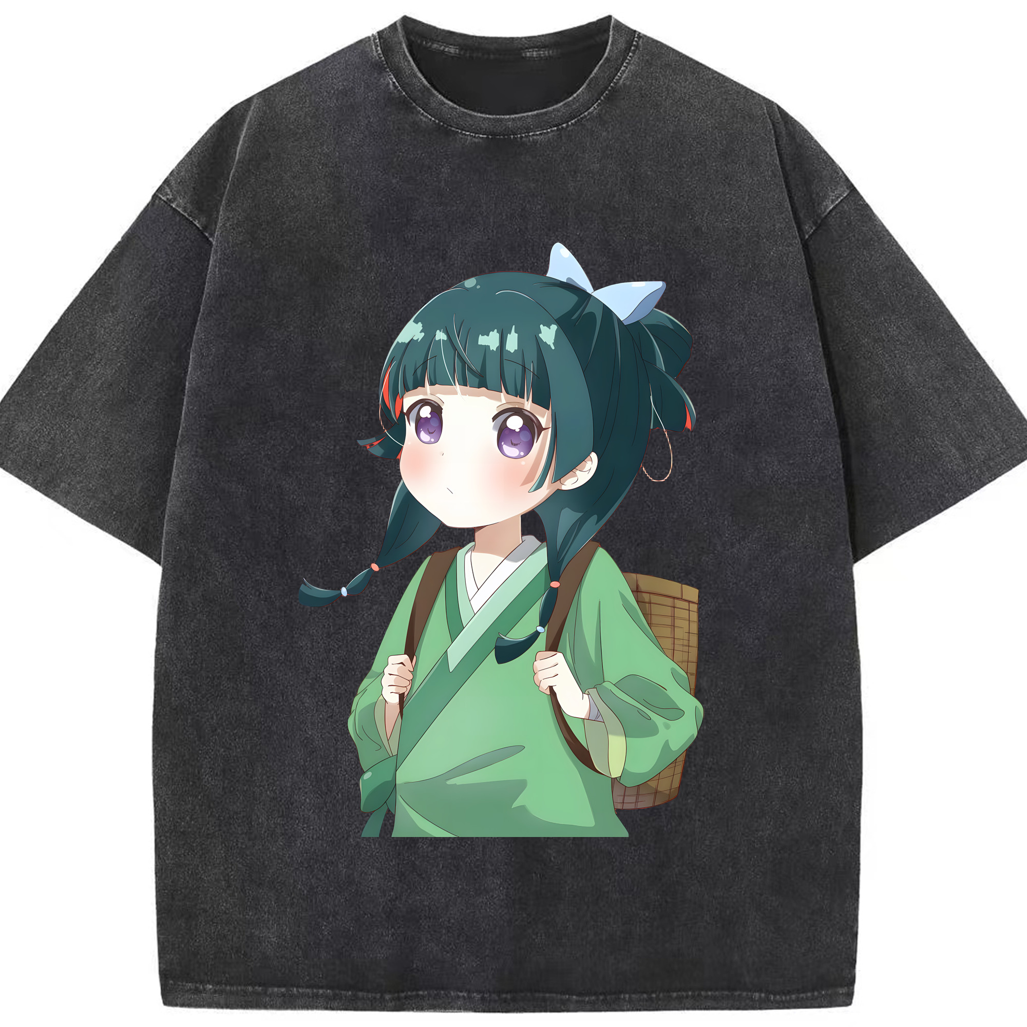 （画像用） 薬屋のひとりごと The Apothecary Diaries 綿100% ヴィンテージ風 半袖Tシャツ（フロントプリント）