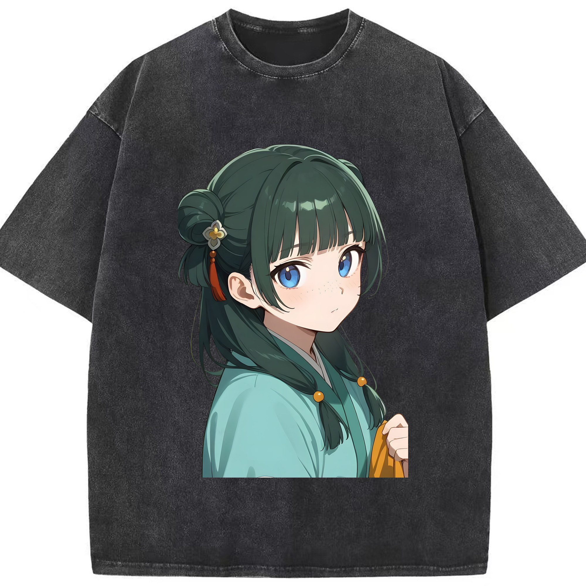 （画像用） 薬屋のひとりごと The Apothecary Diaries 綿100% ヴィンテージ風 半袖Tシャツ（フロントプリント）