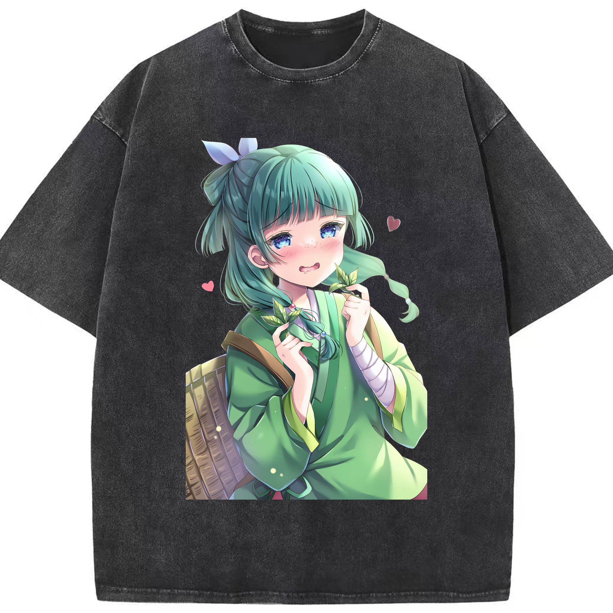 （画像用） 薬屋のひとりごと The Apothecary Diaries 綿100% ヴィンテージ風 半袖Tシャツ（フロントプリント）