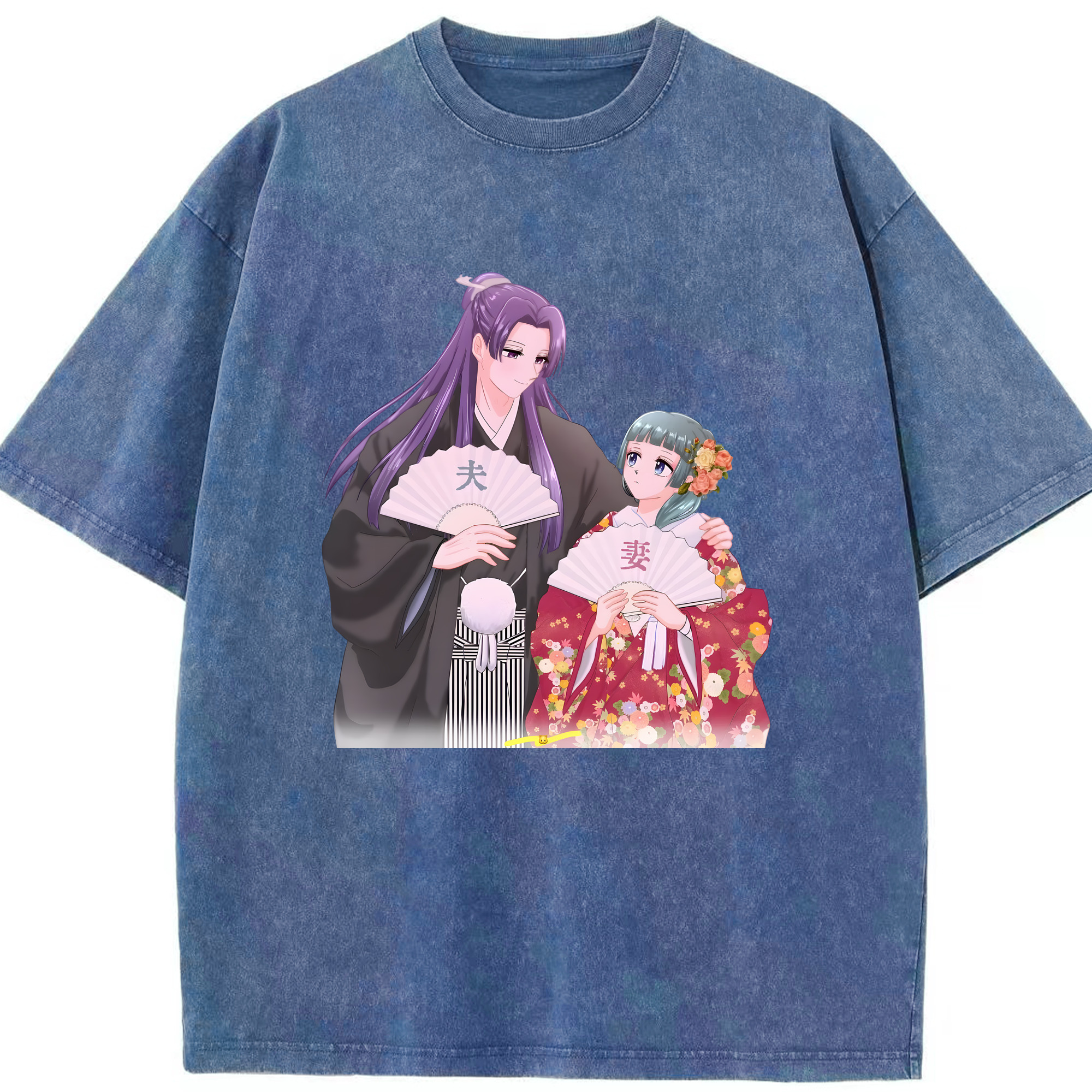 （画像用） 薬屋のひとりごと The Apothecary Diaries 綿100% ヴィンテージ風 半袖Tシャツ（フロントプリント）