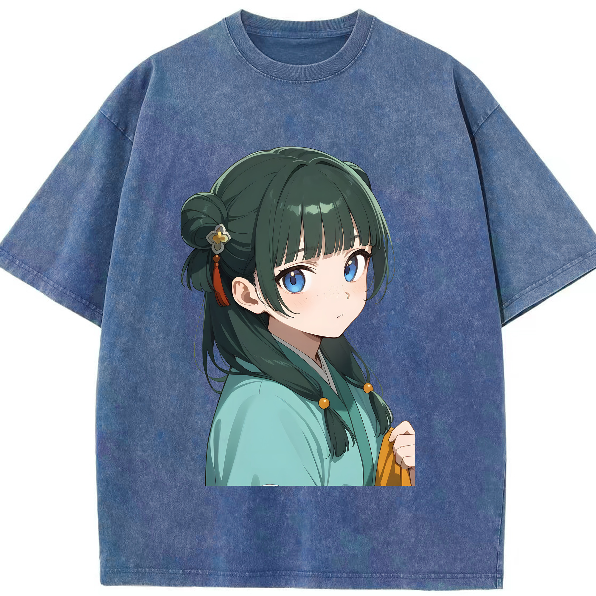 （画像用） 薬屋のひとりごと The Apothecary Diaries 綿100% ヴィンテージ風 半袖Tシャツ（フロントプリント）
