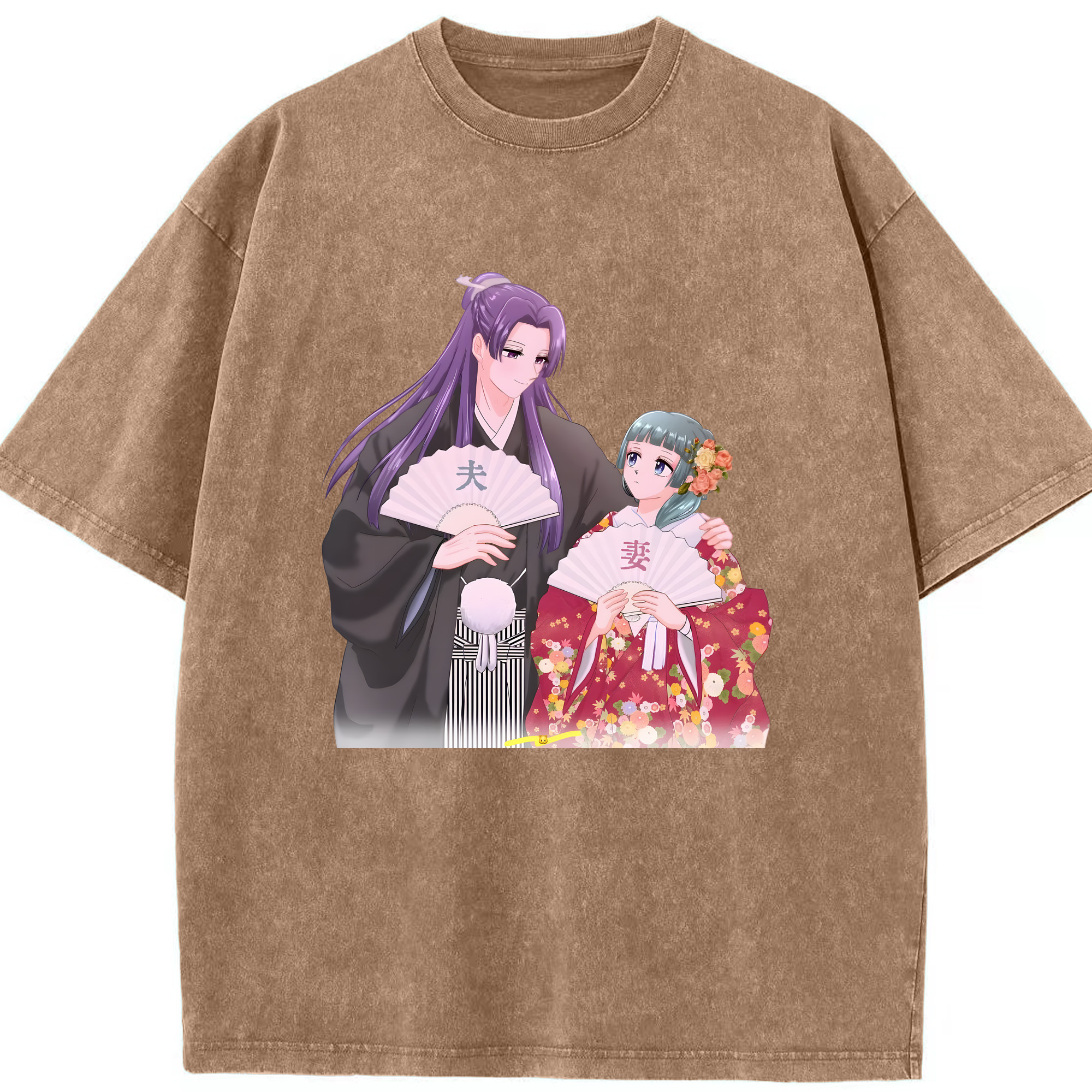 （画像用） 薬屋のひとりごと The Apothecary Diaries 綿100% ヴィンテージ風 半袖Tシャツ（フロントプリント）