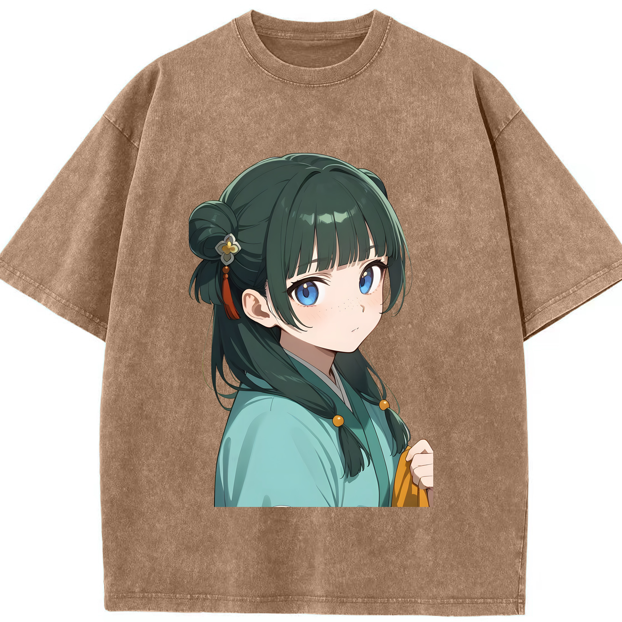 （画像用） 薬屋のひとりごと The Apothecary Diaries 綿100% ヴィンテージ風 半袖Tシャツ（フロントプリント）