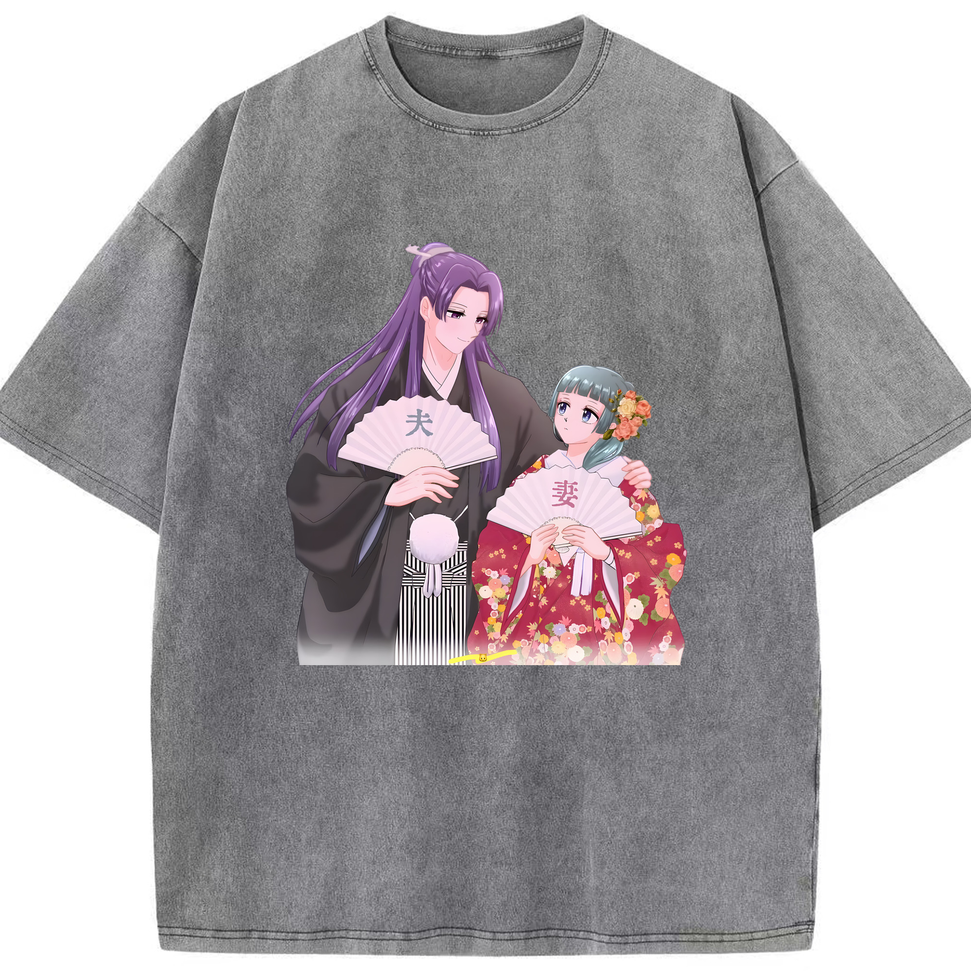 （画像用） 薬屋のひとりごと The Apothecary Diaries 綿100% ヴィンテージ風 半袖Tシャツ（フロントプリント）