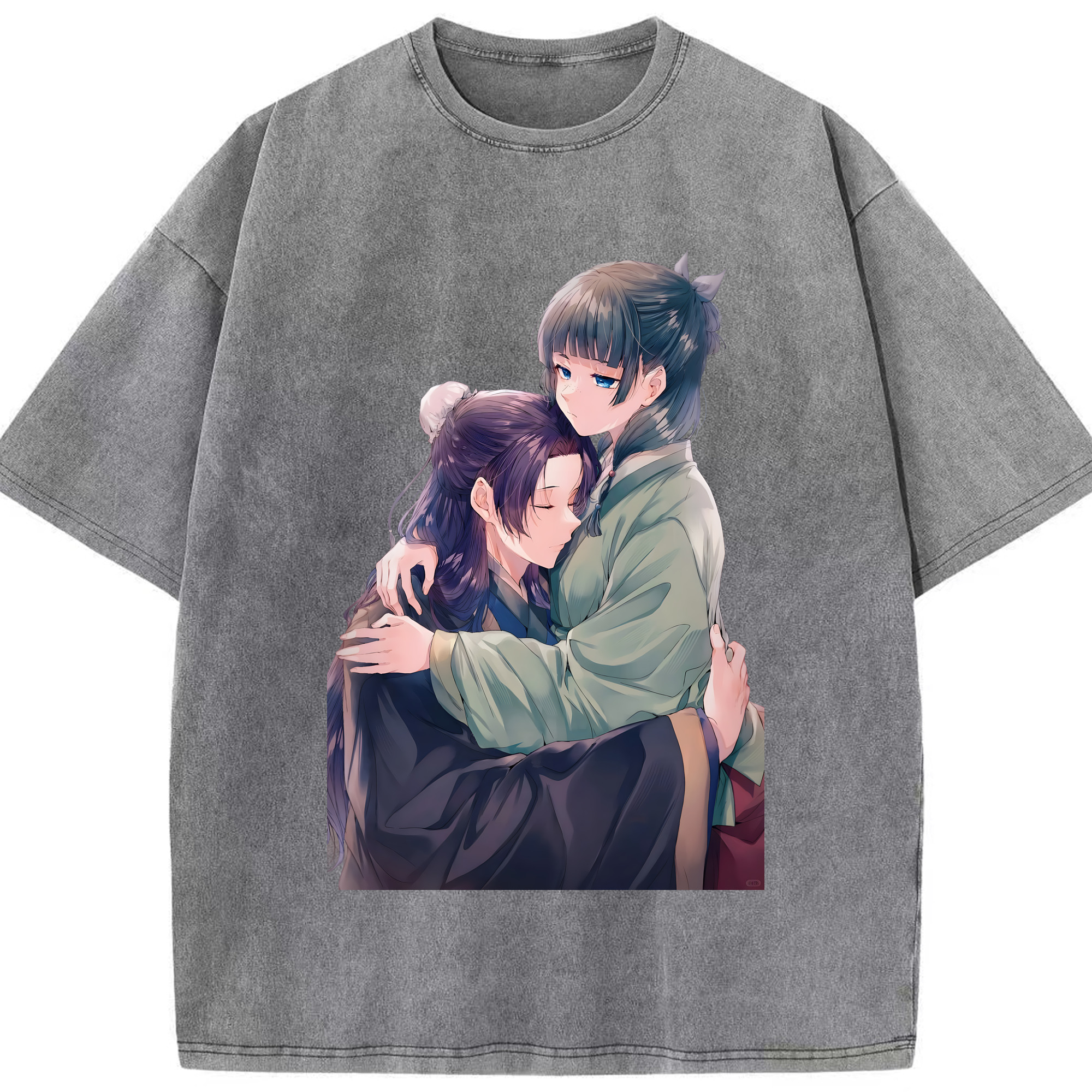 （画像用） 薬屋のひとりごと The Apothecary Diaries 綿100% ヴィンテージ風 半袖Tシャツ（フロントプリント）