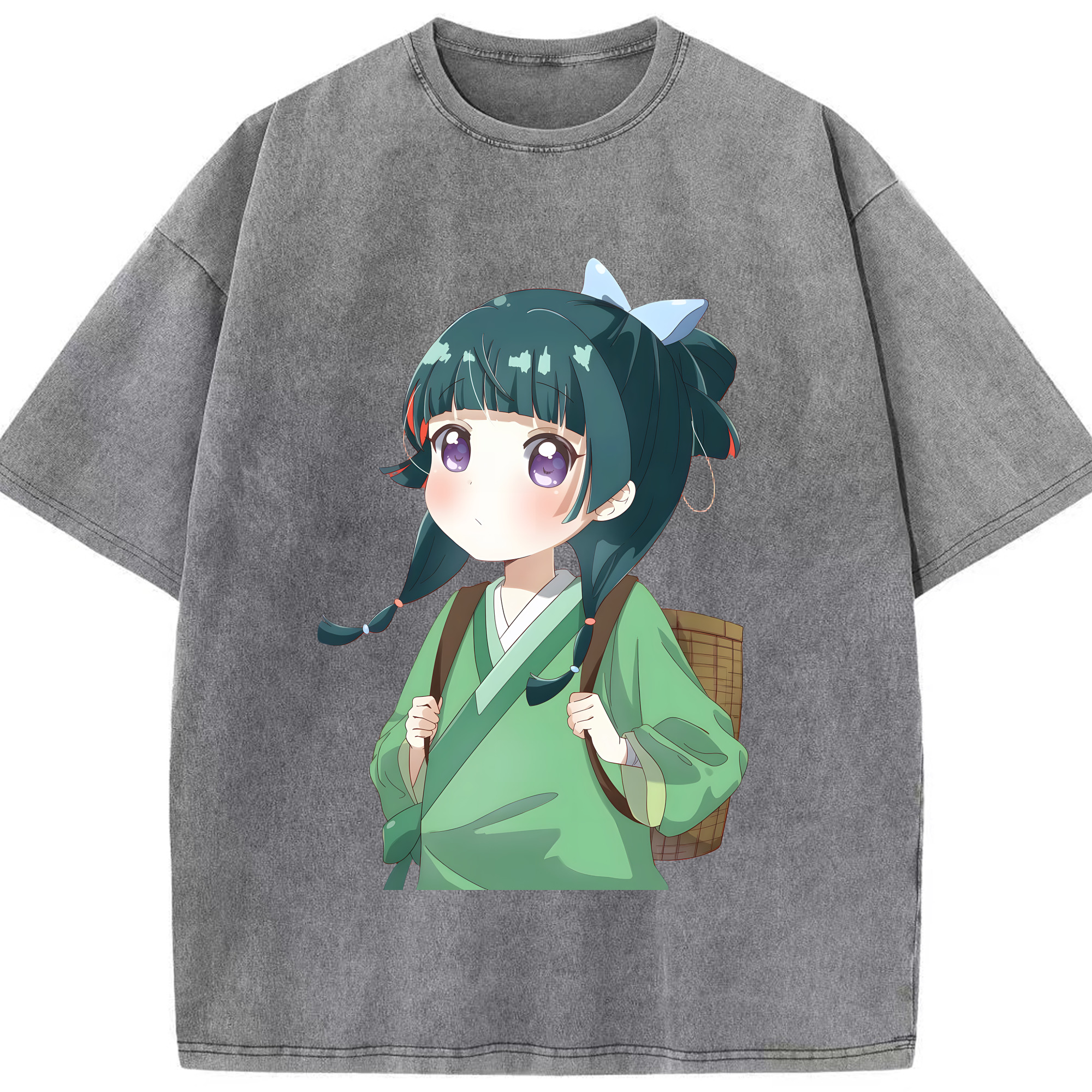 （画像用） 薬屋のひとりごと The Apothecary Diaries 綿100% ヴィンテージ風 半袖Tシャツ（フロントプリント）