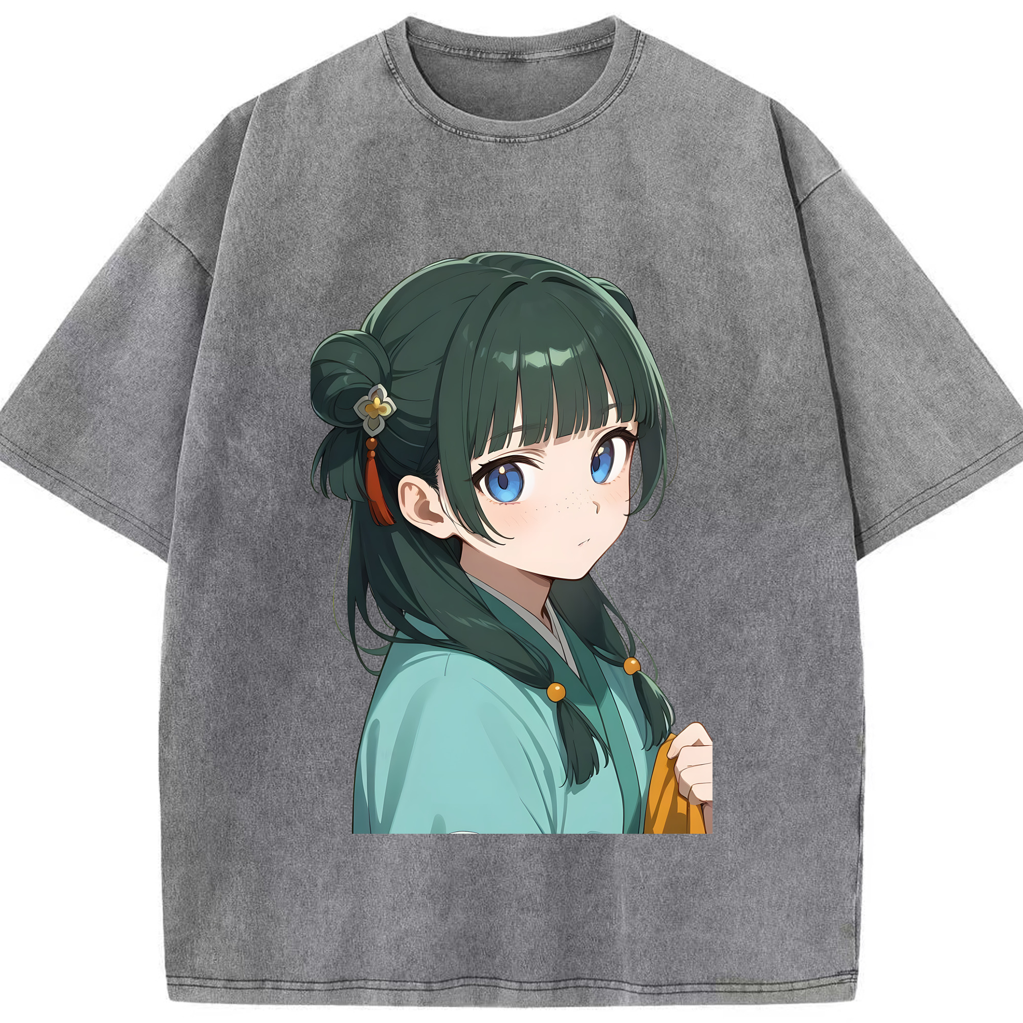 （画像用） 薬屋のひとりごと The Apothecary Diaries 綿100% ヴィンテージ風 半袖Tシャツ（フロントプリント）