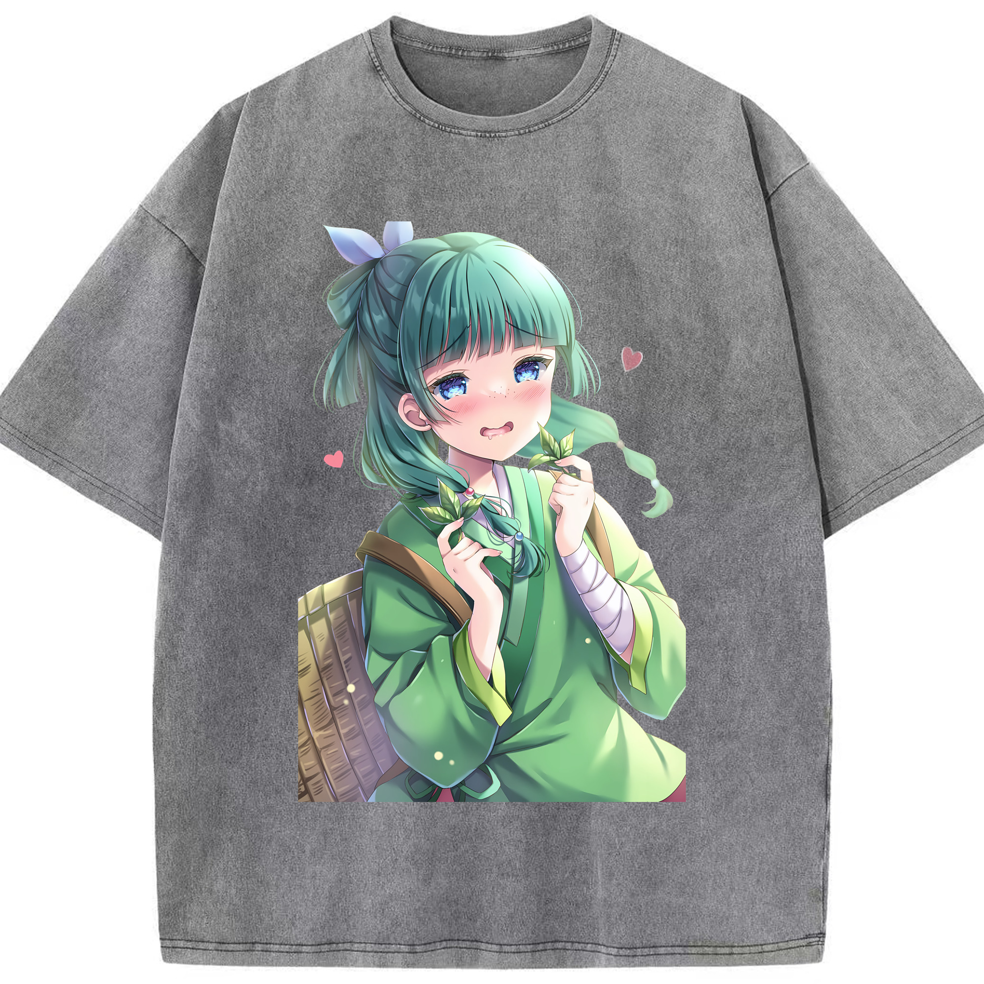 （画像用） 薬屋のひとりごと The Apothecary Diaries 綿100% ヴィンテージ風 半袖Tシャツ（フロントプリント）