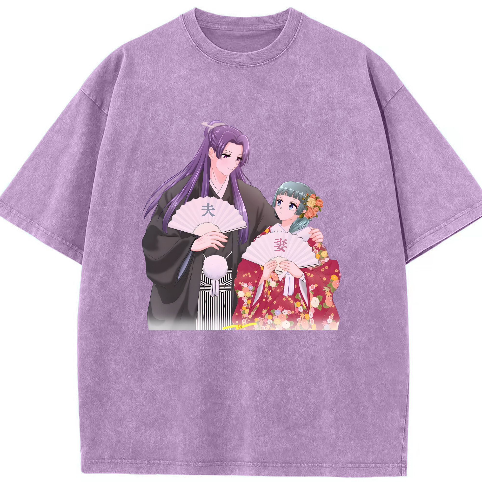 （画像用） 薬屋のひとりごと The Apothecary Diaries 綿100% ヴィンテージ風 半袖Tシャツ（フロントプリント）