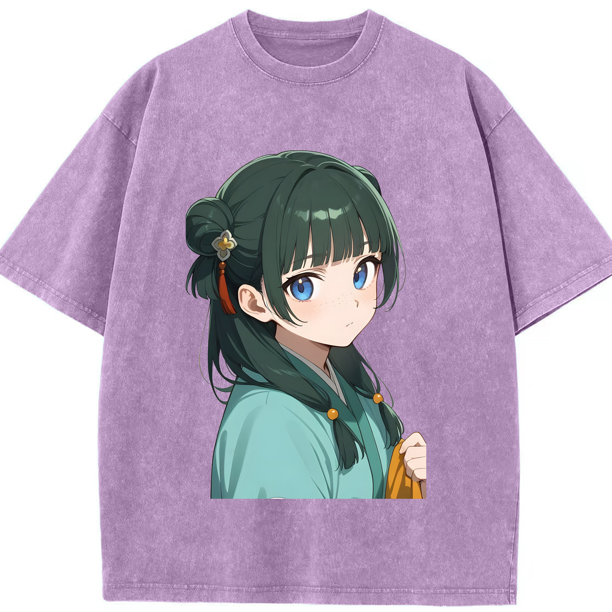 （画像用） 薬屋のひとりごと The Apothecary Diaries 綿100% ヴィンテージ風 半袖Tシャツ（フロントプリント）