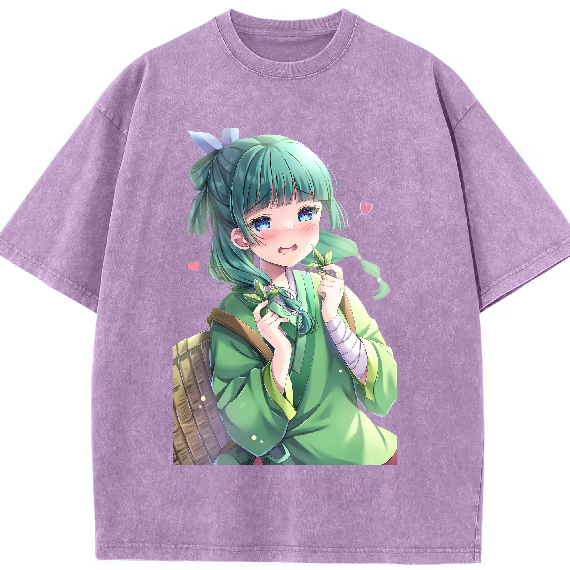 （画像用） 薬屋のひとりごと The Apothecary Diaries 綿100% ヴィンテージ風 半袖Tシャツ（フロントプリント）