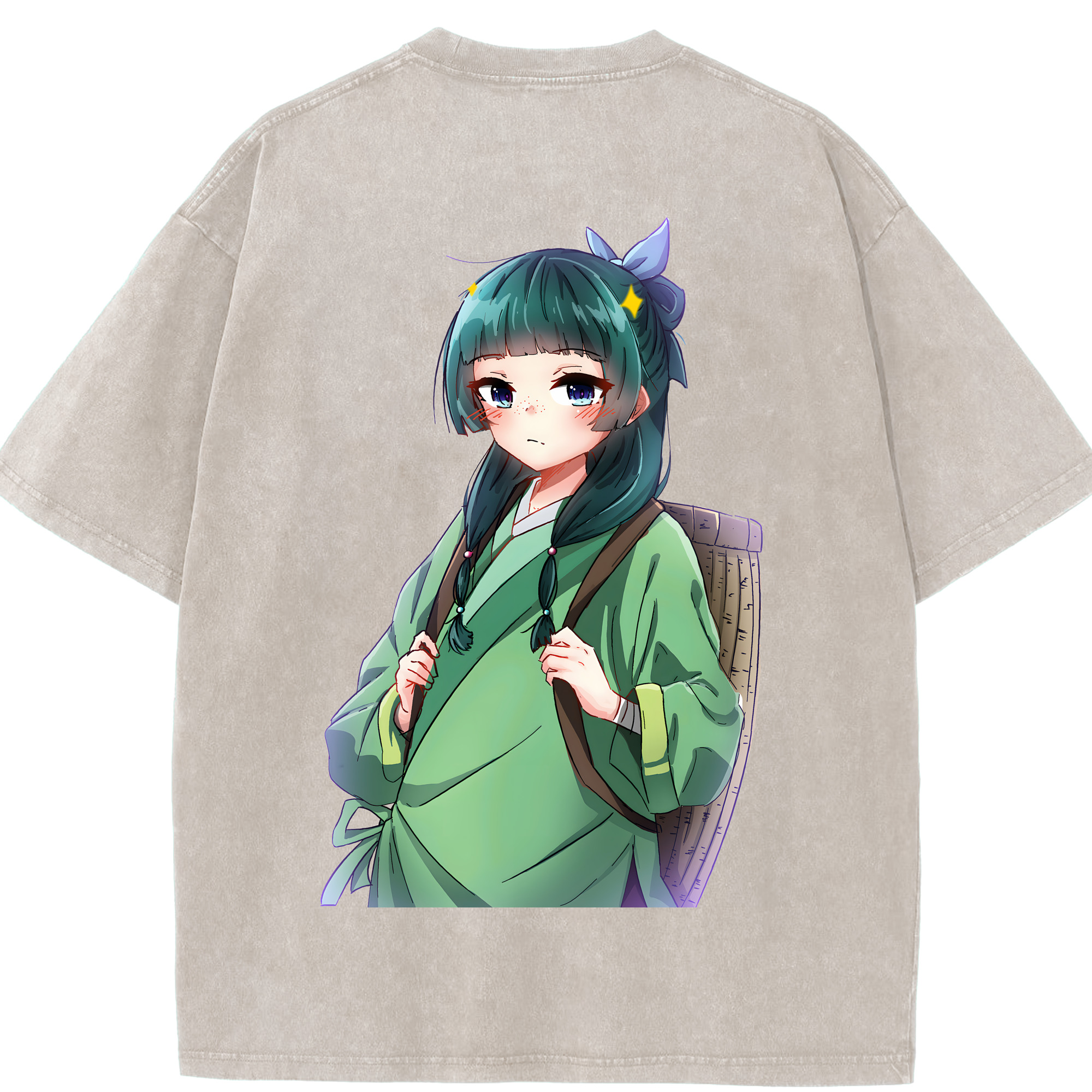 （画像用） 薬屋のひとりごと The Apothecary Diaries 綿100% ヴィンテージ風 半袖Tシャツ（背面プリント）