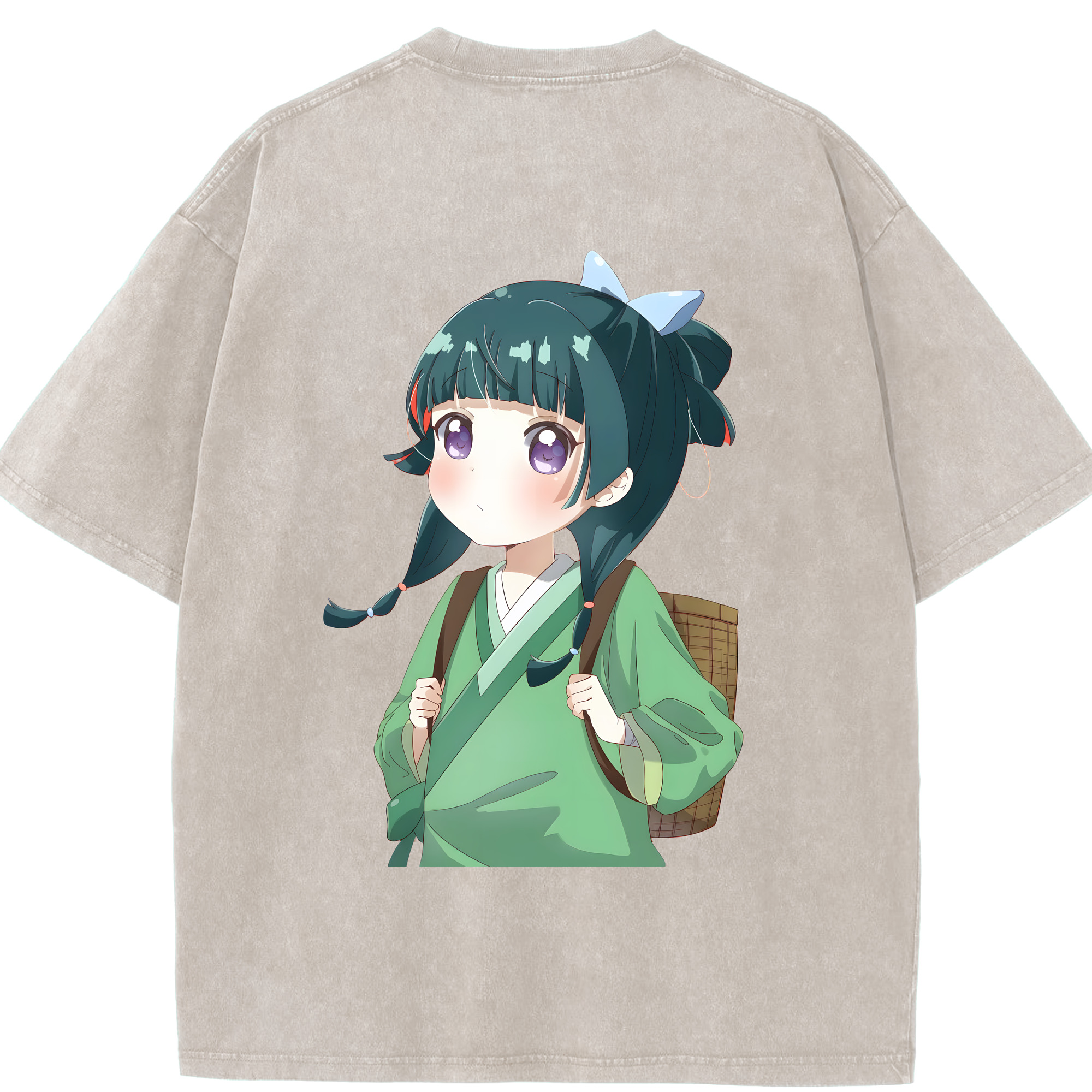 （画像用） 薬屋のひとりごと The Apothecary Diaries 綿100% ヴィンテージ風 半袖Tシャツ（背面プリント）