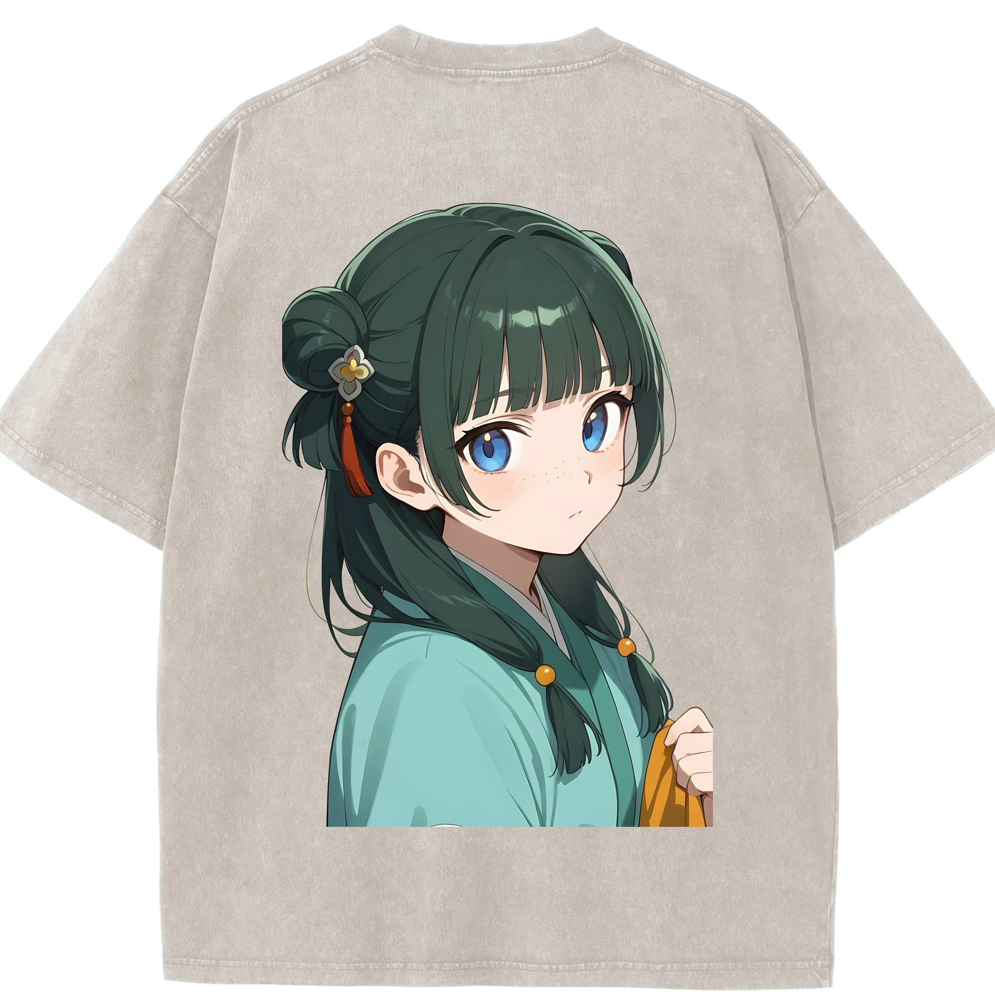（画像用） 薬屋のひとりごと The Apothecary Diaries 綿100% ヴィンテージ風 半袖Tシャツ（背面プリント）