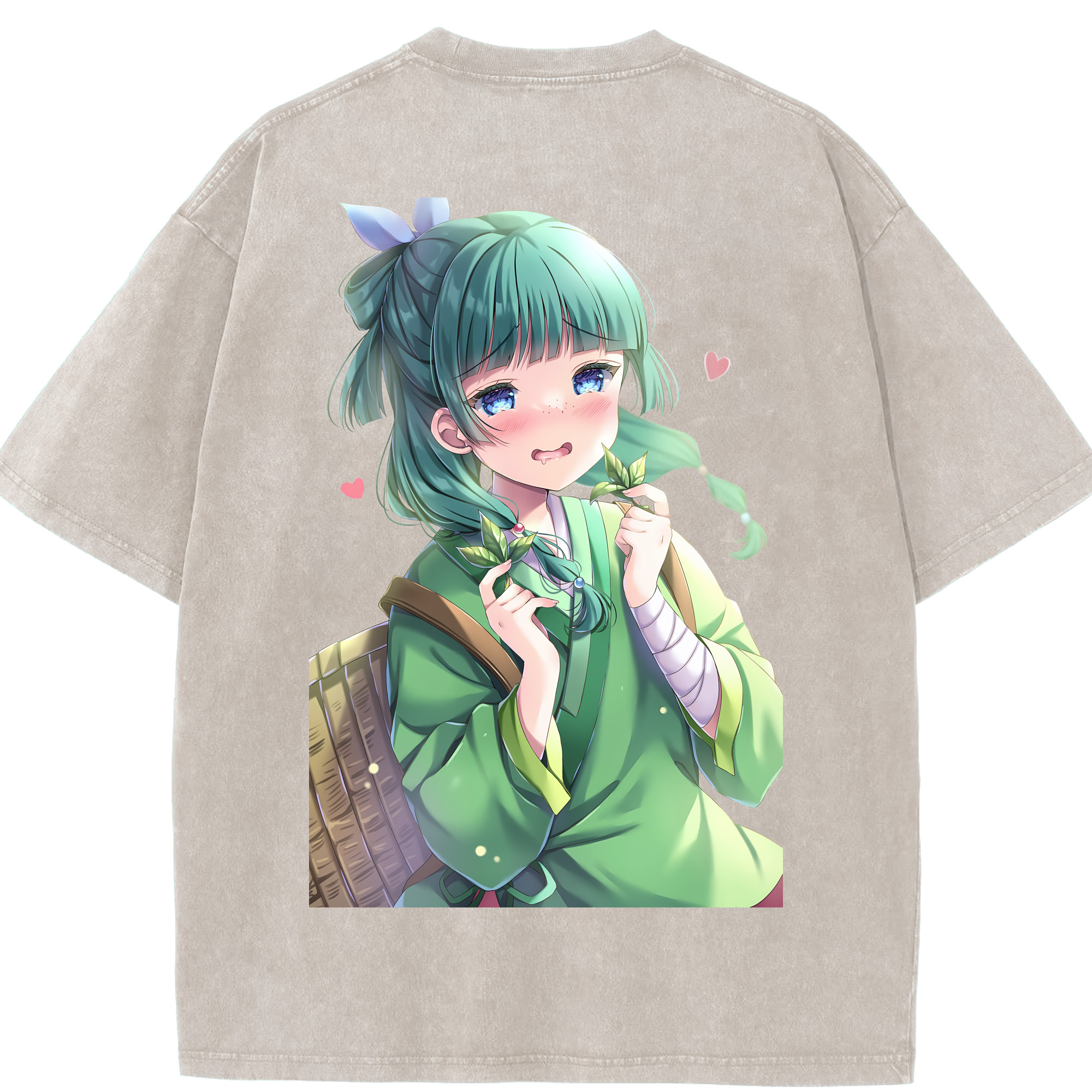 （画像用） 薬屋のひとりごと The Apothecary Diaries 綿100% ヴィンテージ風 半袖Tシャツ（背面プリント）