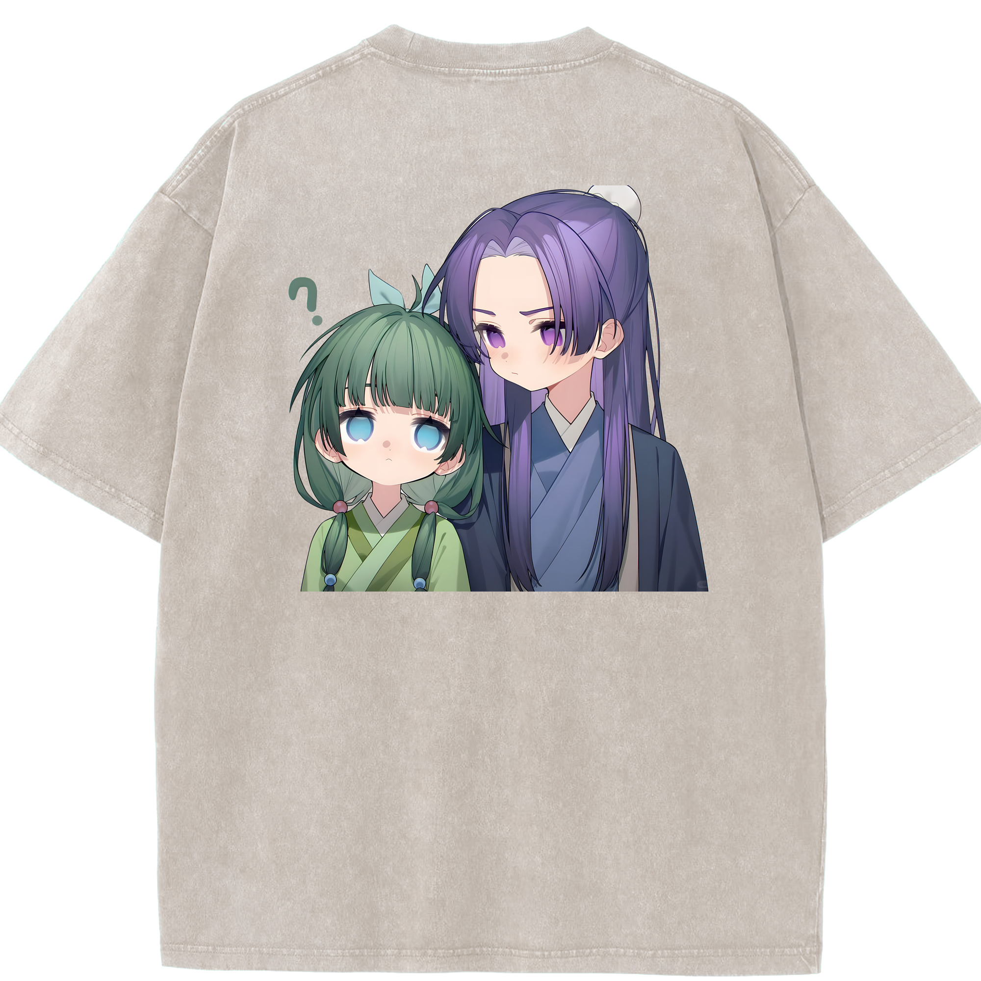（画像用） 薬屋のひとりごと The Apothecary Diaries 綿100% ヴィンテージ風 半袖Tシャツ（背面プリント）