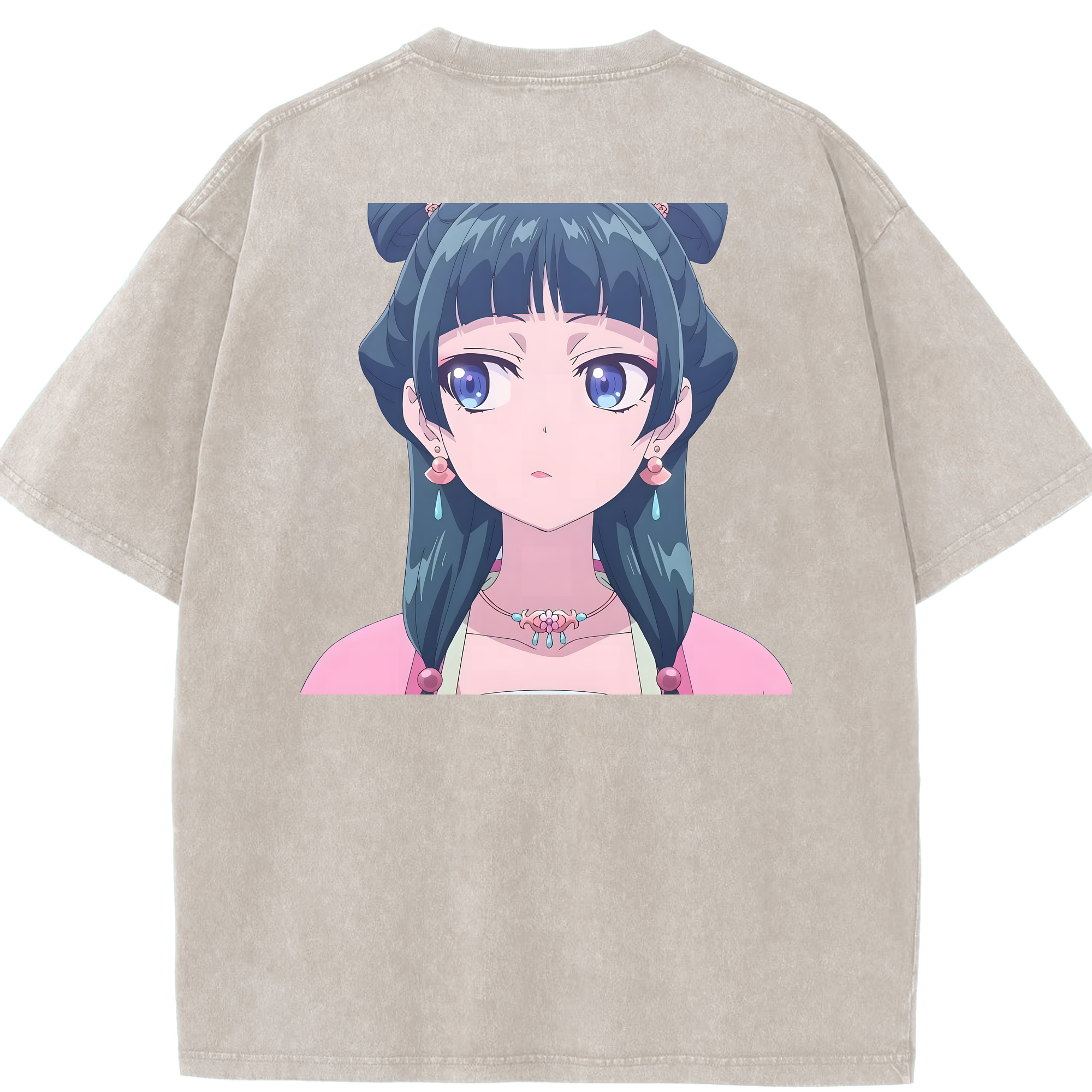 （画像用） 薬屋のひとりごと The Apothecary Diaries 綿100% ヴィンテージ風 半袖Tシャツ（背面プリント）