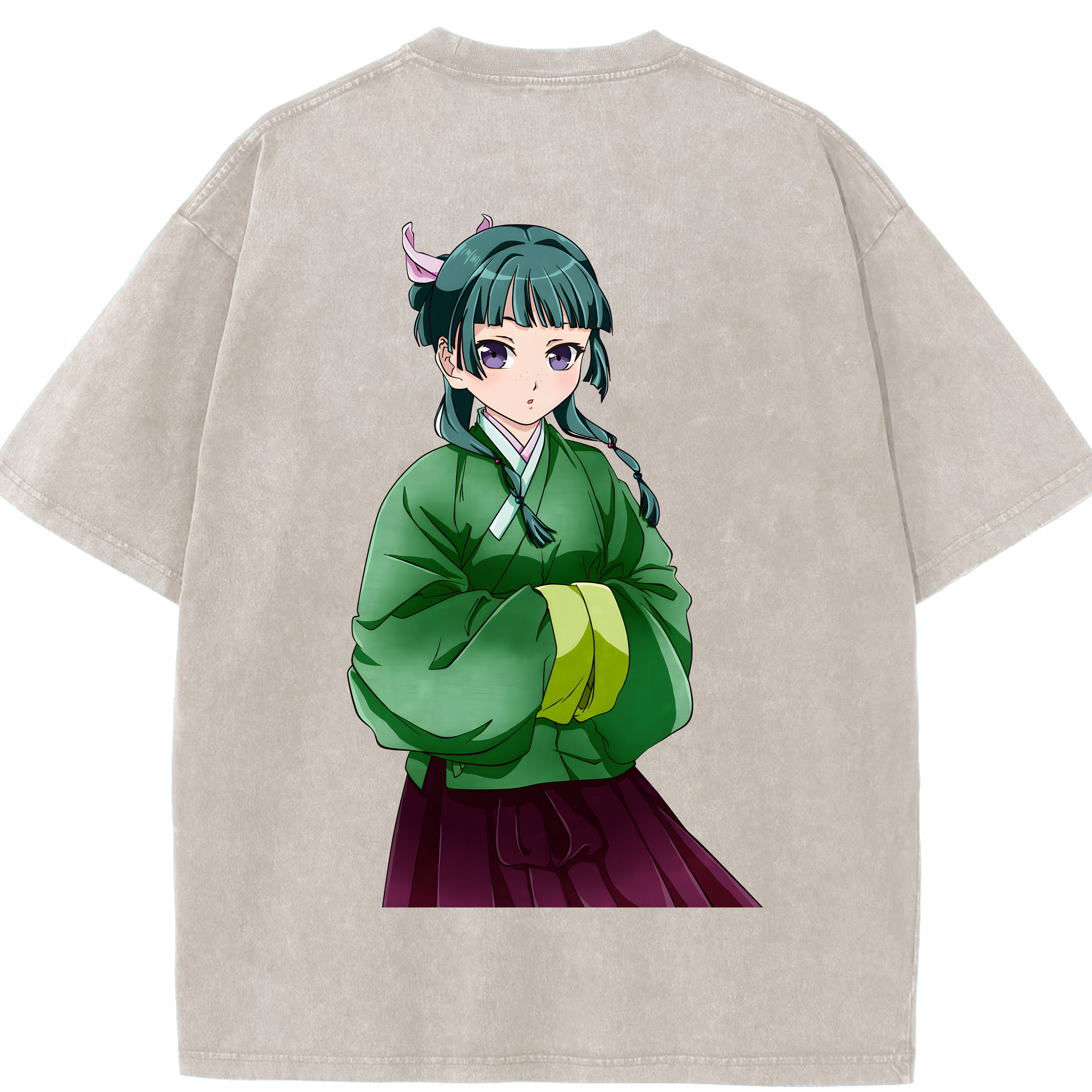 （画像用） 薬屋のひとりごと The Apothecary Diaries 綿100% ヴィンテージ風 半袖Tシャツ（背面プリント）
