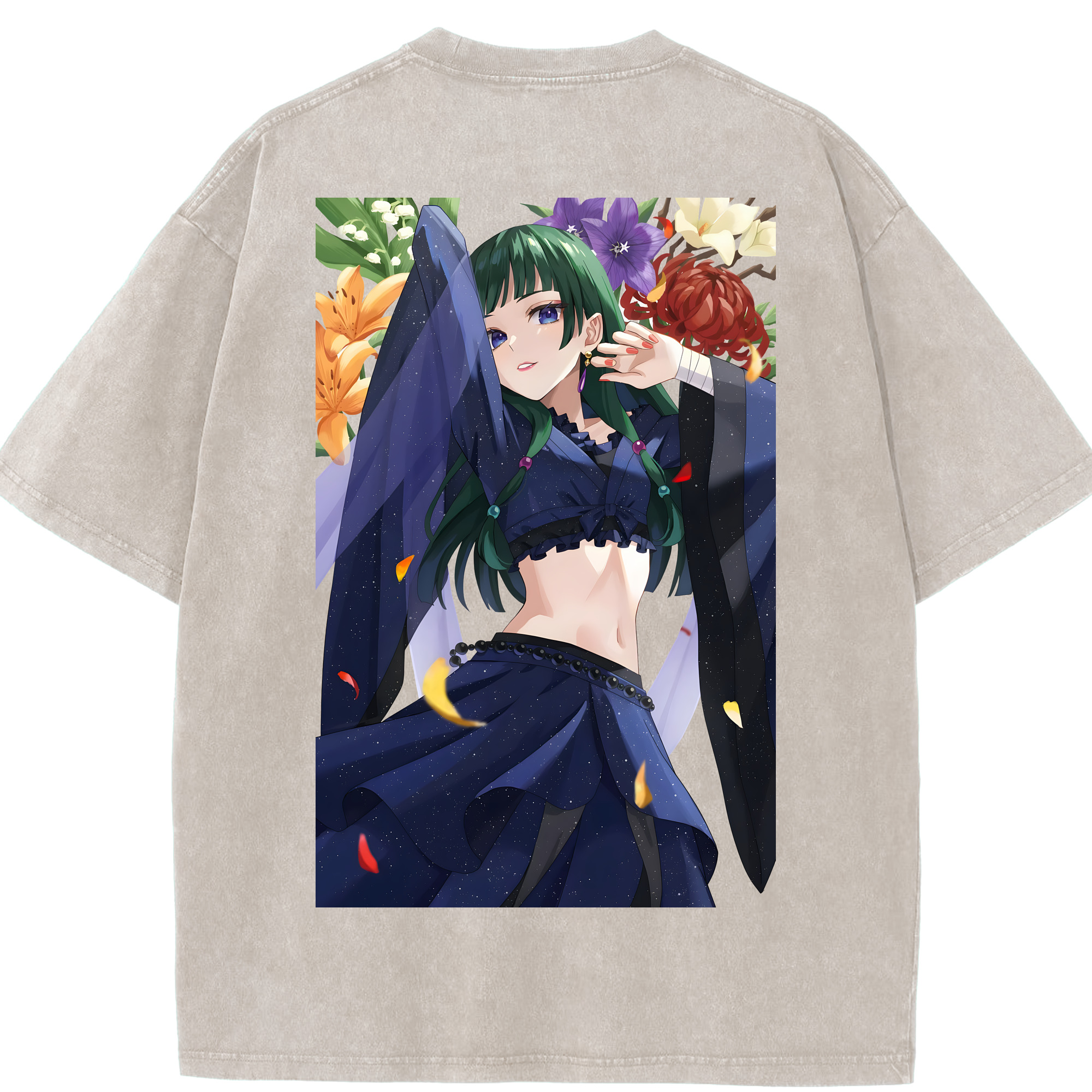 （画像用） 薬屋のひとりごと The Apothecary Diaries 綿100% ヴィンテージ風 半袖Tシャツ（背面プリント）