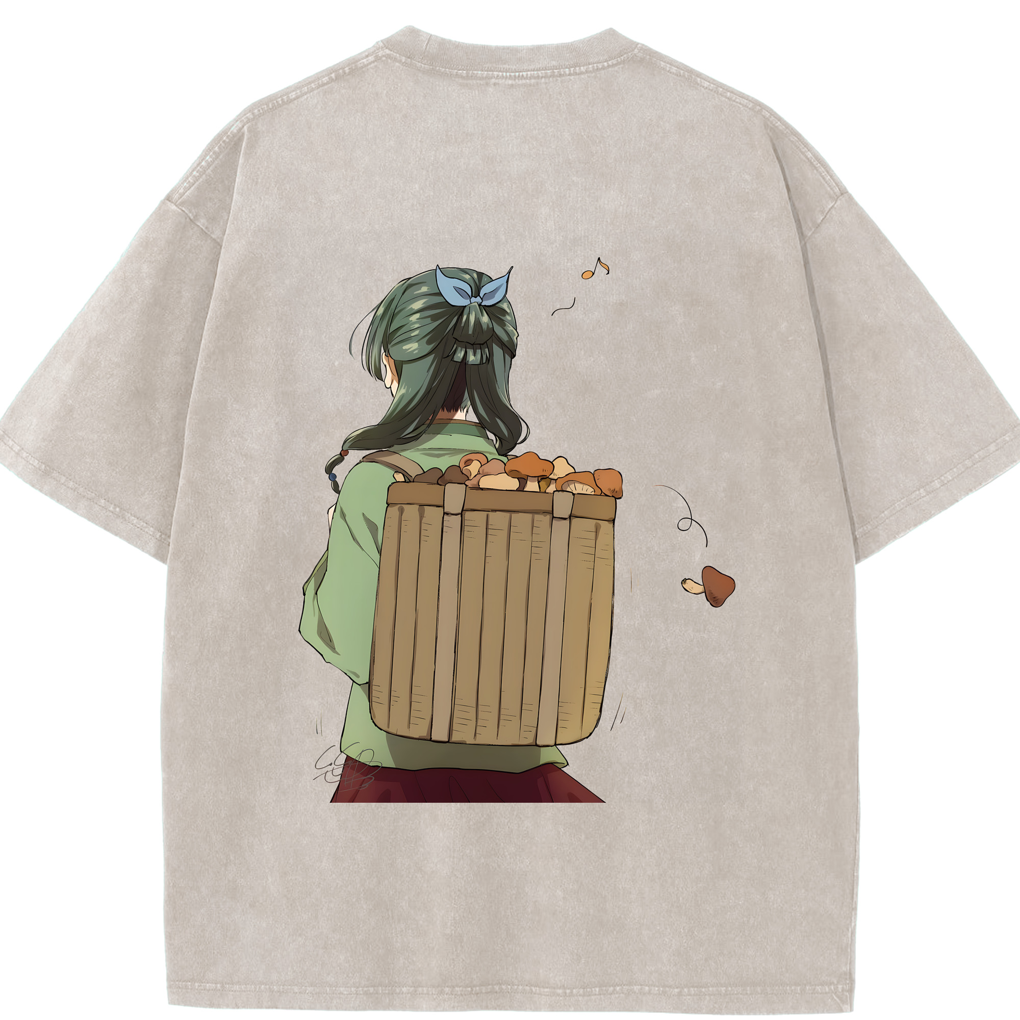 （画像用） 薬屋のひとりごと The Apothecary Diaries 綿100% ヴィンテージ風 半袖Tシャツ（背面プリント）