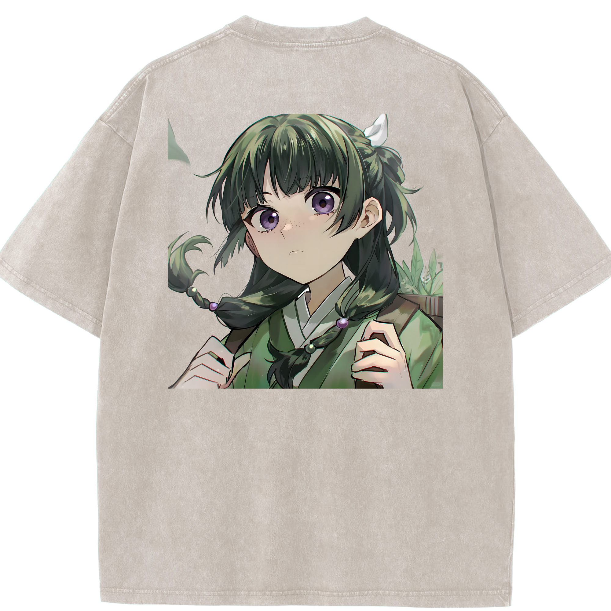 （画像用） 薬屋のひとりごと The Apothecary Diaries 綿100% ヴィンテージ風 半袖Tシャツ（背面プリント）