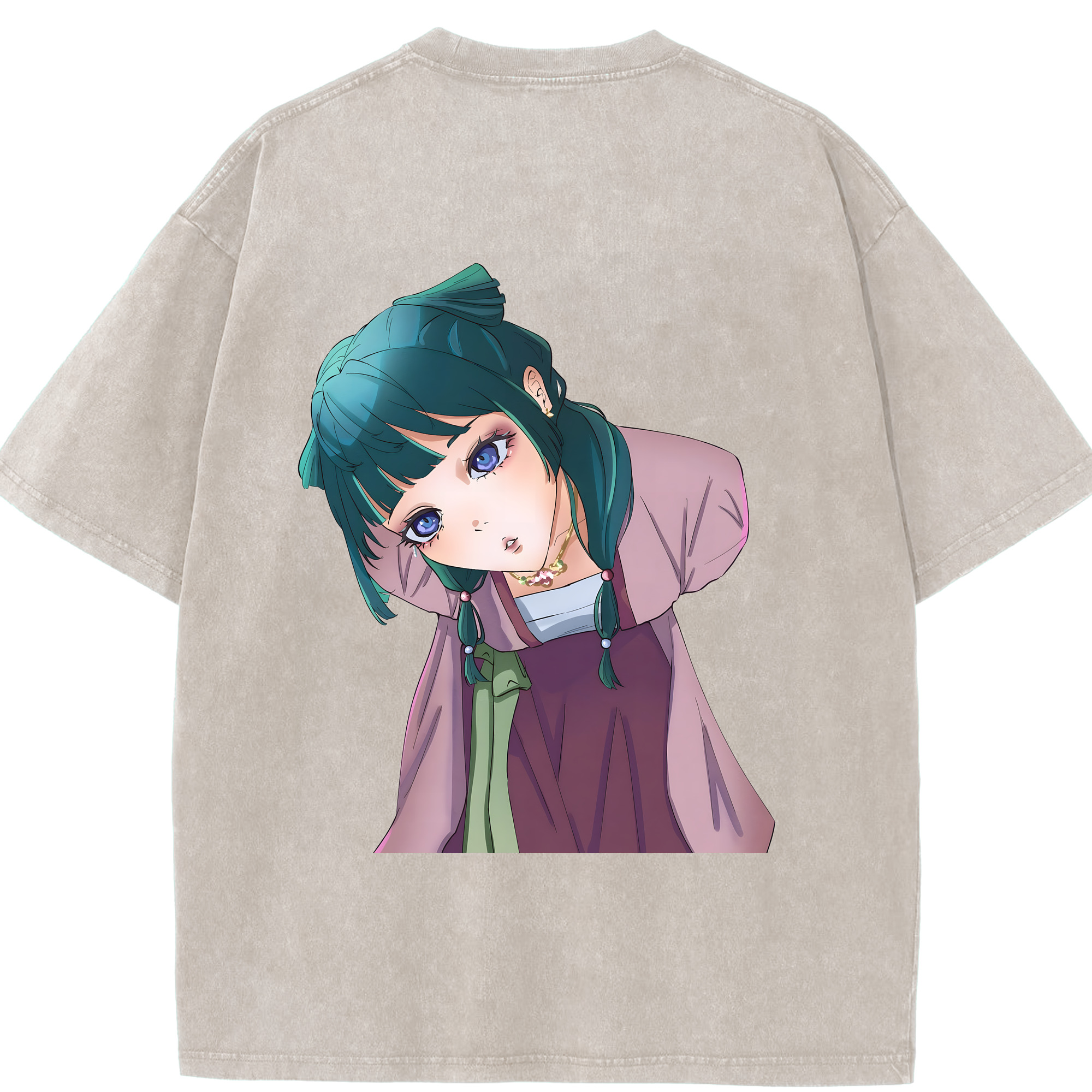 （画像用） 薬屋のひとりごと The Apothecary Diaries 綿100% ヴィンテージ風 半袖Tシャツ（背面プリント）