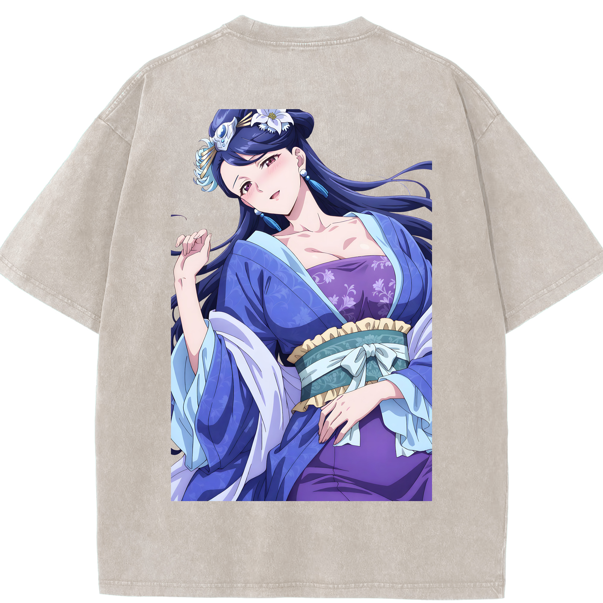 （画像用） 薬屋のひとりごと The Apothecary Diaries 綿100% ヴィンテージ風 半袖Tシャツ（背面プリント）
