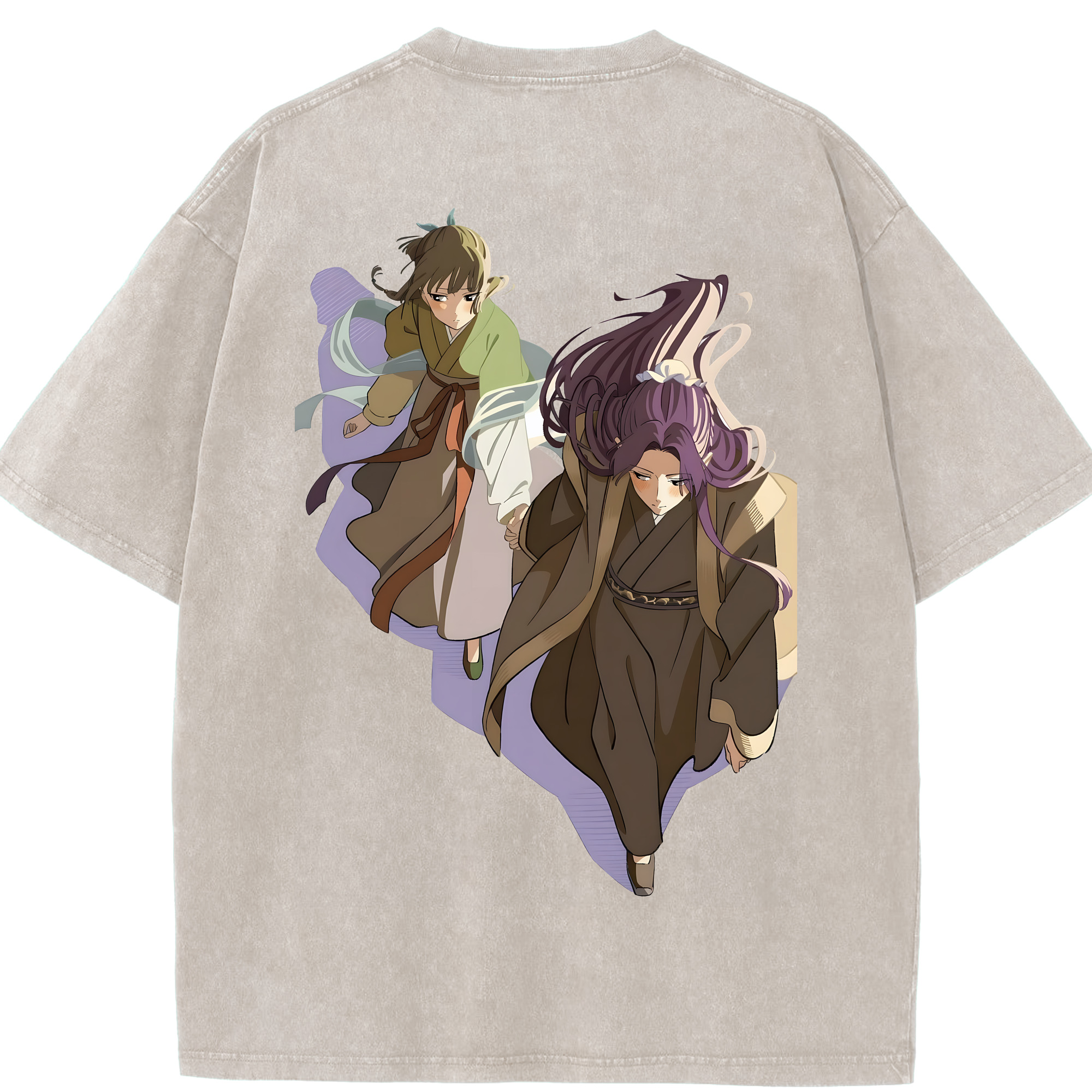 （画像用） 薬屋のひとりごと The Apothecary Diaries 綿100% ヴィンテージ風 半袖Tシャツ（背面プリント）